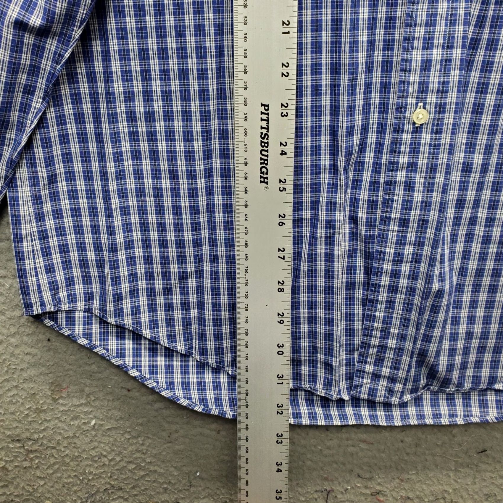 Ralph Lauren Ralph Lauren Dress Shirt Mens Large Multi Plaid Classic Fit Pony Logo Button Down Size 42R - 3 Thumbnail