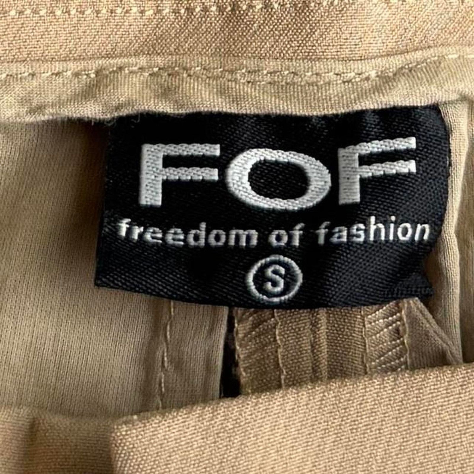 Japanese Brand × Vintage Vintage Y2K Flared Lightweight Khaki Dress Pants Size 25" / US 0 / IT 36 - 3 Thumbnail