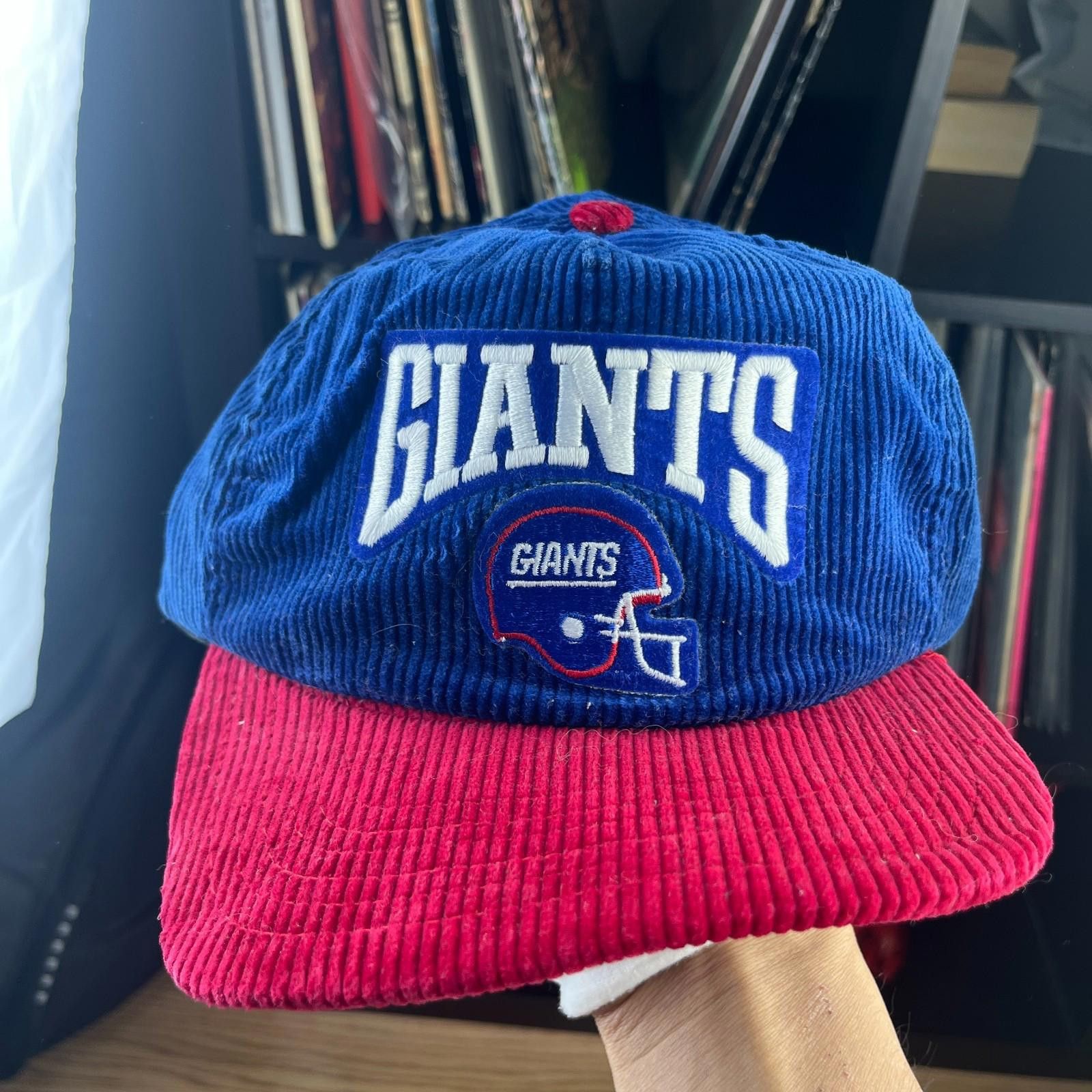 Other Vintage 90s New York Giants Corduroy Snapback Hat Size ONE SIZE - 1 Thumbnail