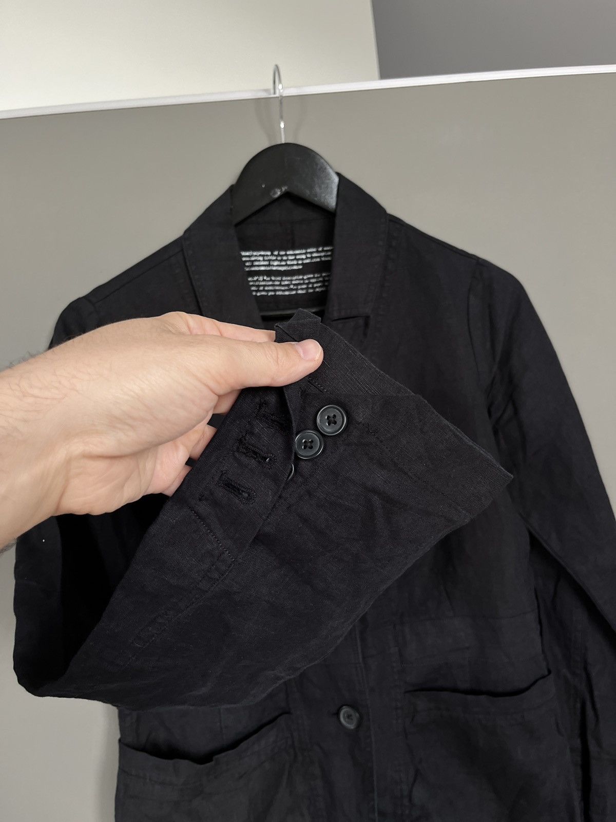 Rundholz RUNDHOLZ Black Label Linen Blazer Jacket Black Size XS / US 0-2 / IT 36-38 - 6 Thumbnail