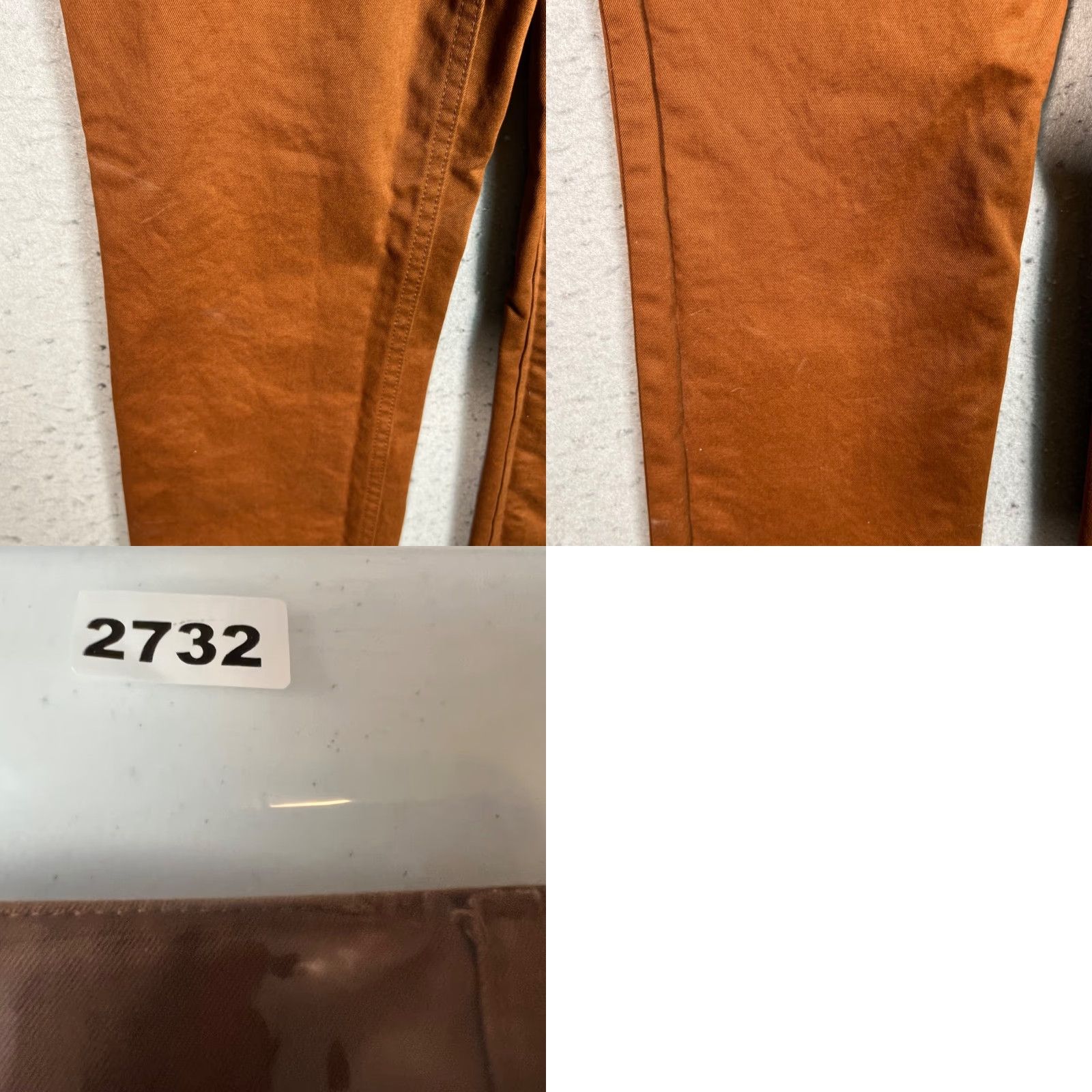 Acne Studios Acne Studios Brown High-Waisted Straight-Leg Cotton Pants Womens Size 32, 24 in Inseam, Regular, Chino, Pockets, Vintage: No Size 24" / US 00 / IT 34 - 9 Thumbnail