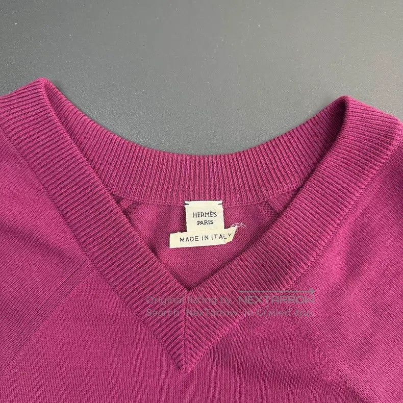 Hermes Hermes Magenta wool dress, drop shoulder style Size XS / US 0-2 / IT 36-38 - 5 Thumbnail