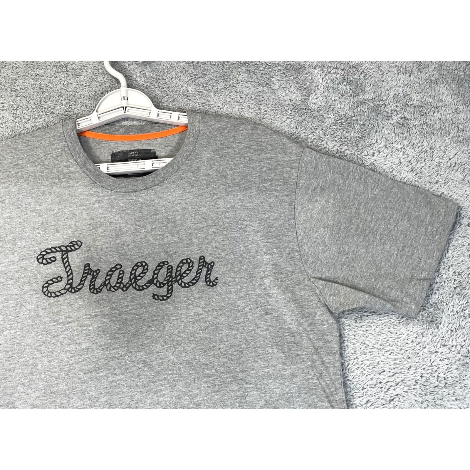 Roper Traeger Shirt Mens L Gray Rope Script Logo Graphic Tee Grill BBQ T-Shirt Size US L / EU 52-54 / 3 - 2 Thumbnail