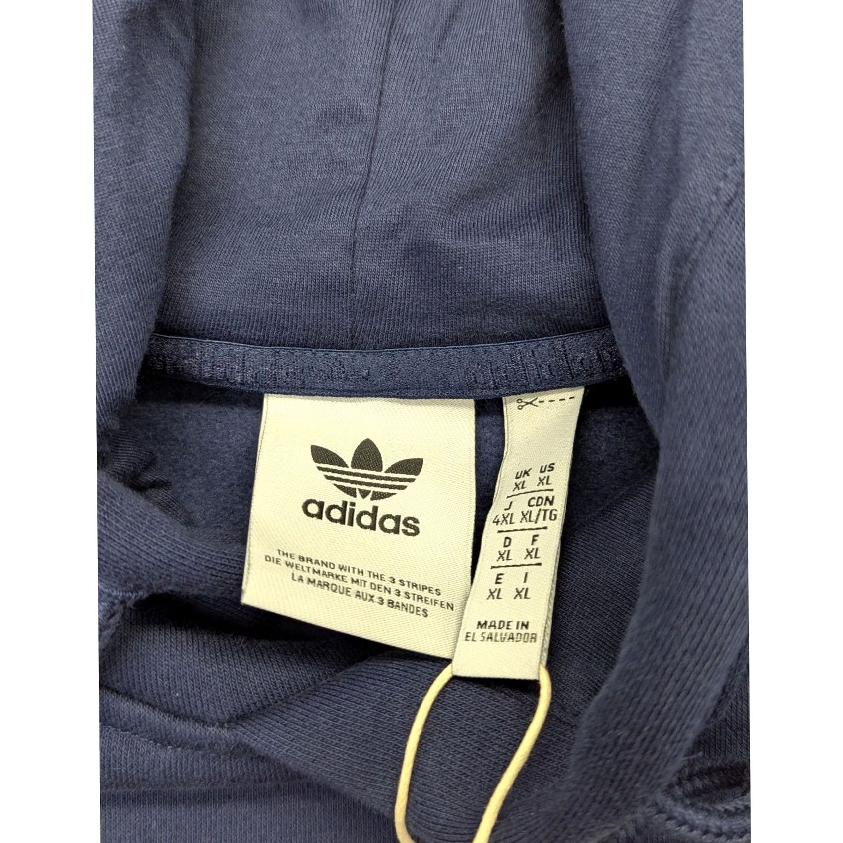 Vintage Adidas Originals Mens ESS HD Trefoil Hoodie Night Indigo Navy Blue IY4929 XL Size US XL / EU 56 / 4 - 5 Thumbnail