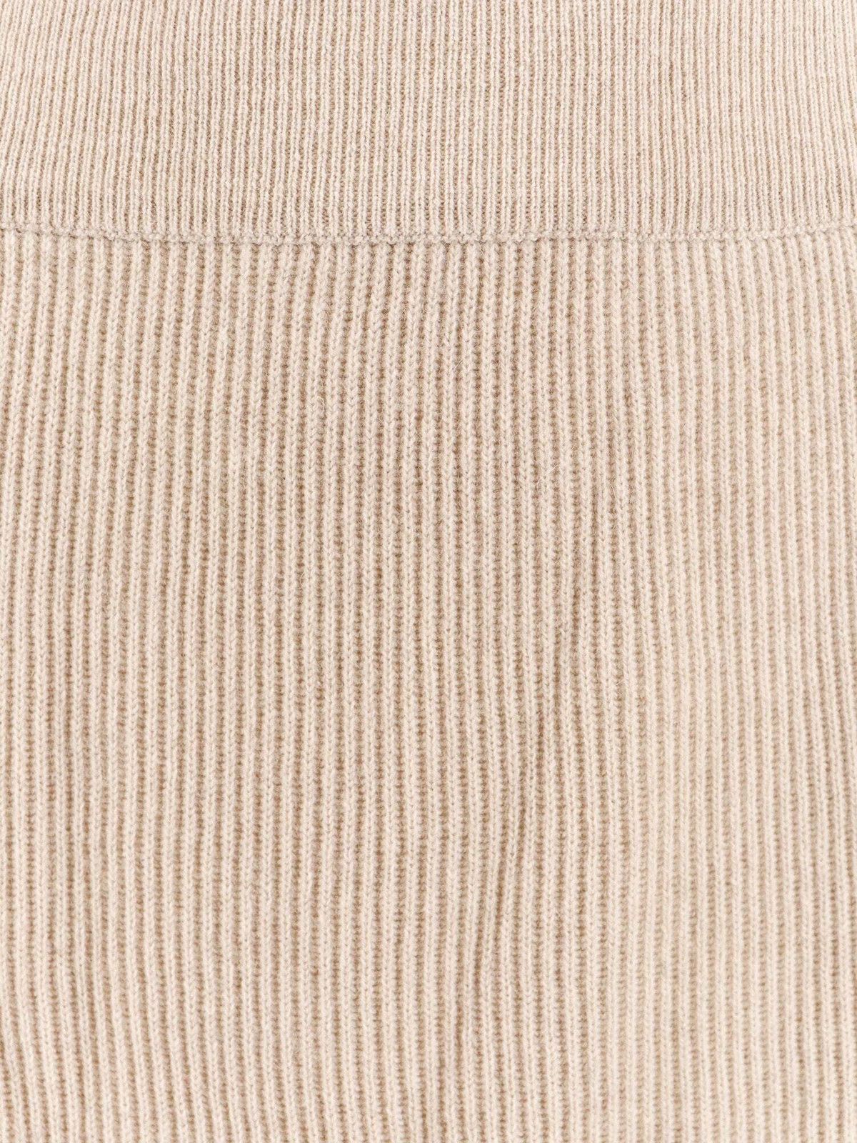 Brunello Cucinelli o1y0725 Midi Skirt in Beige Size 30" / US 8 / IT 44 - 3 Thumbnail