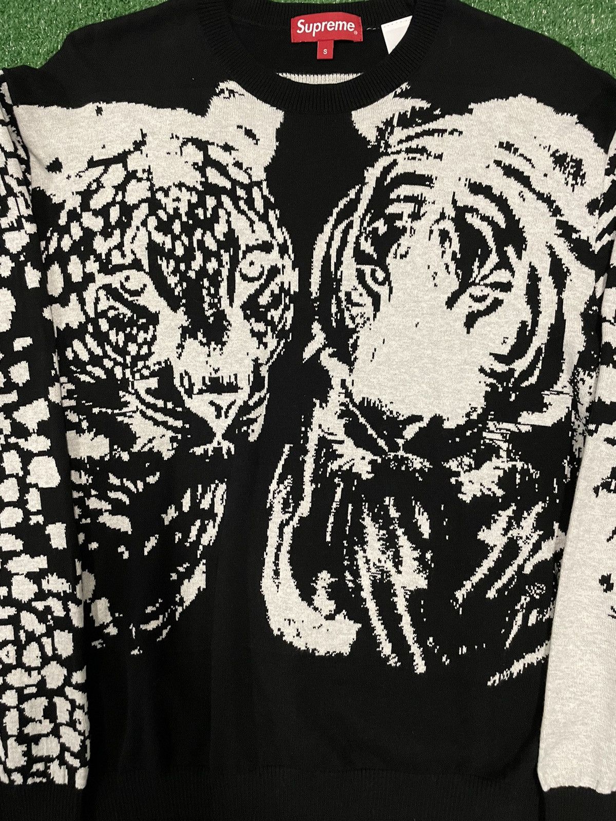 Supreme Big Cats Jacquard M シュプリーム セーター Supreme Big Cats