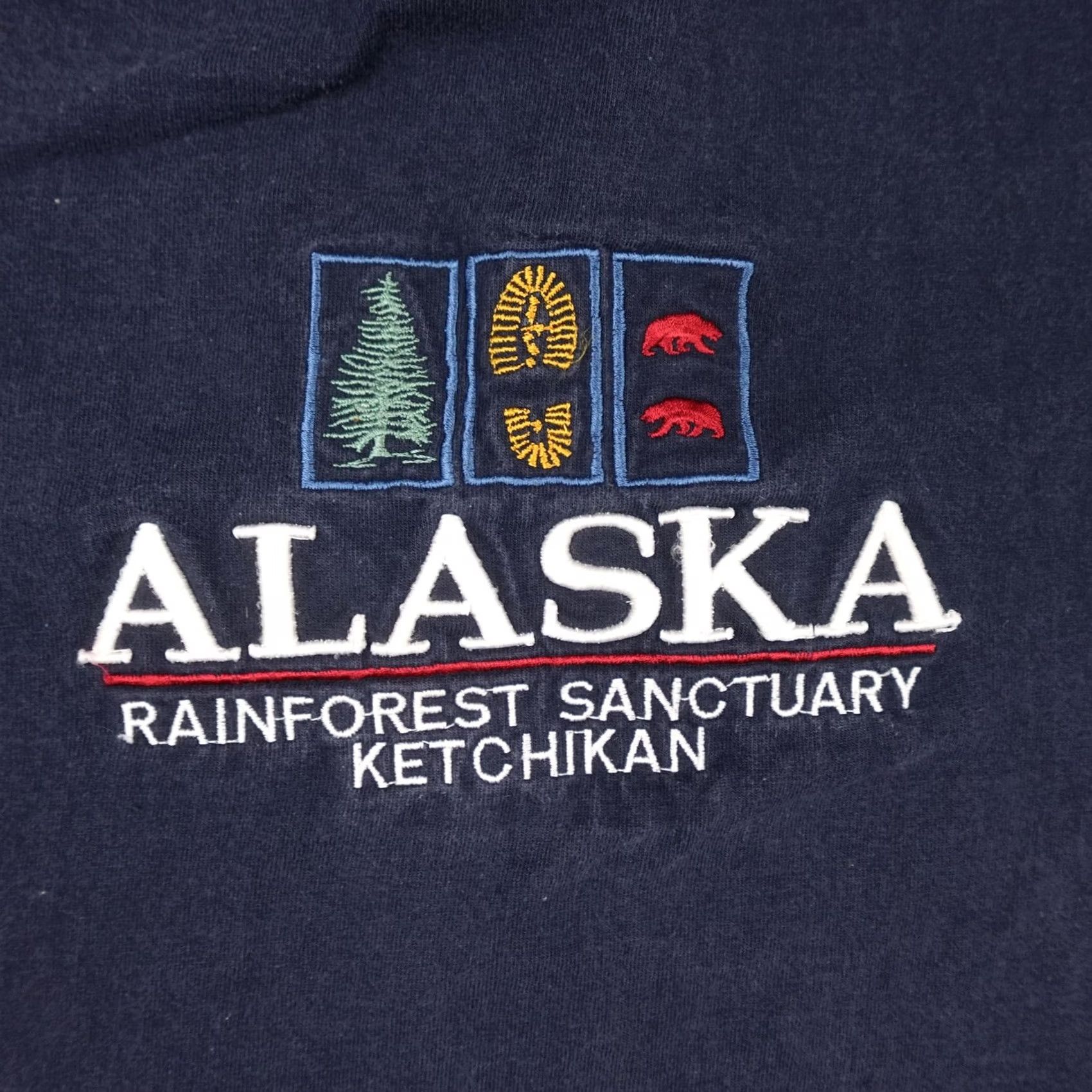 Sanctuary VINTAGE Alaska Rainforest Sanctuary Shirt Mens M Blue Ketchikan Nature Tee Intex Size US M / EU 48-50 / 2 - 3 Thumbnail