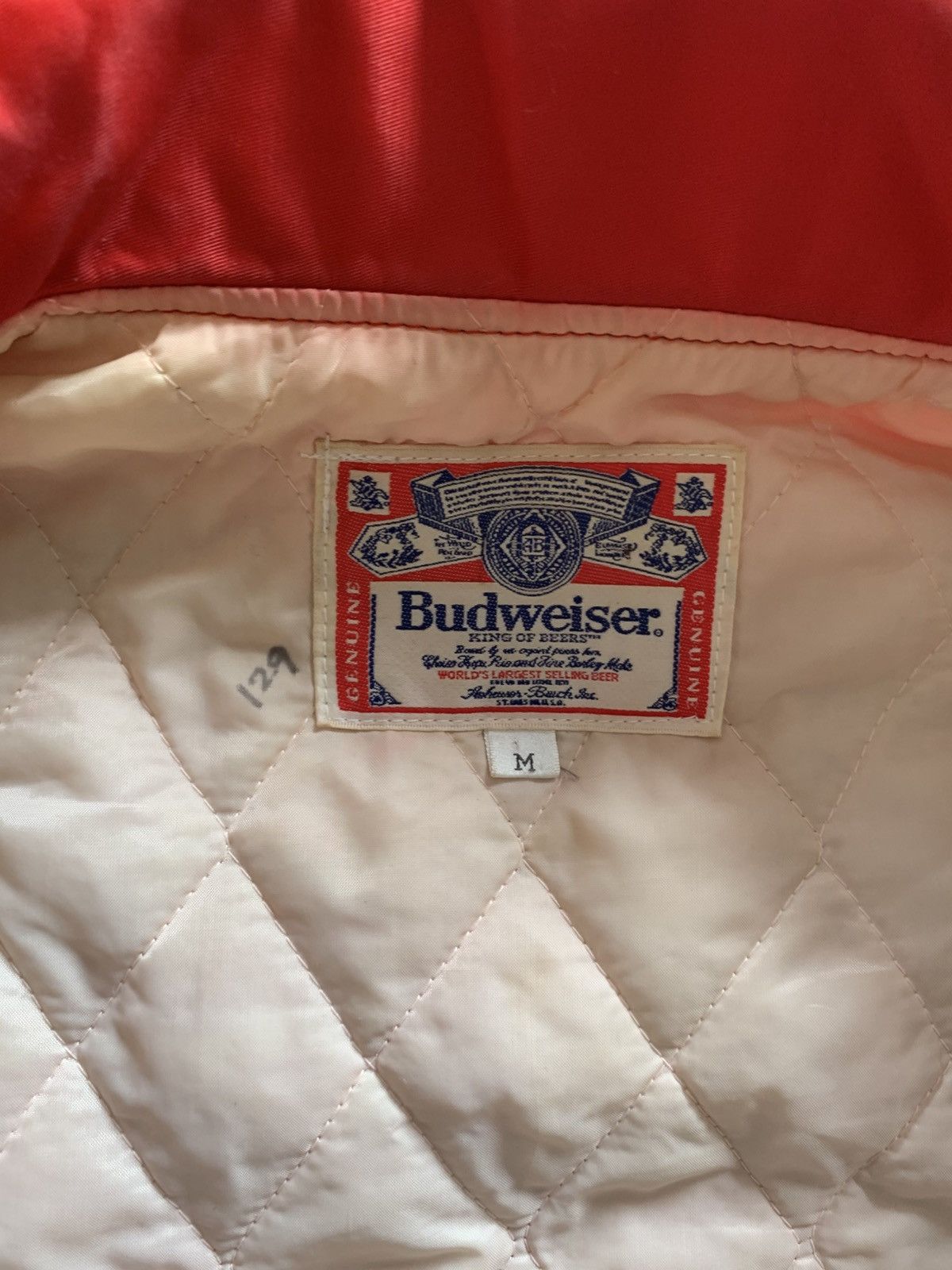 Budweiser × Vintage Vintage Budweiser St Louis Mo USA Patches Varsity Jacket Size US M / EU 48-50 / 2 - 6 Thumbnail