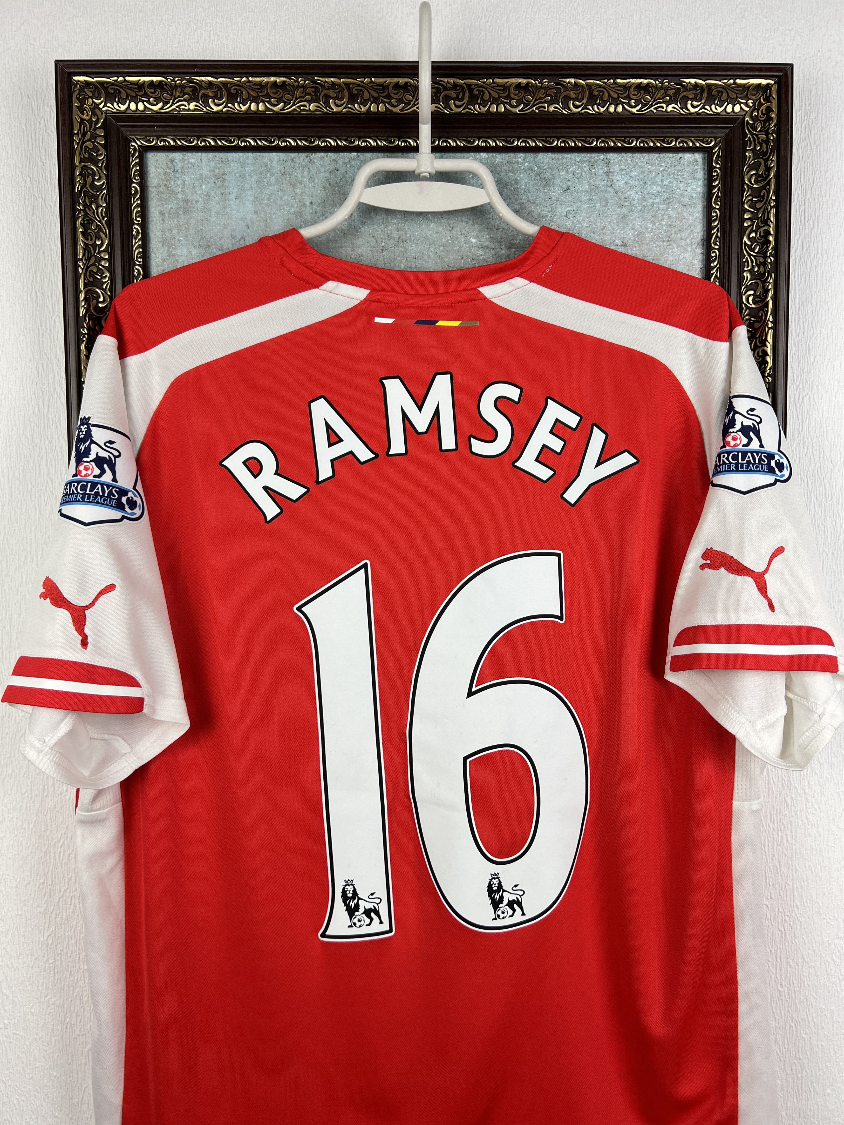 Puma Arsenal Home football shirt Soccer #16 Ramsey Jersey Trikot Size US L / EU 52-54 / 3 - 2 Thumbnail
