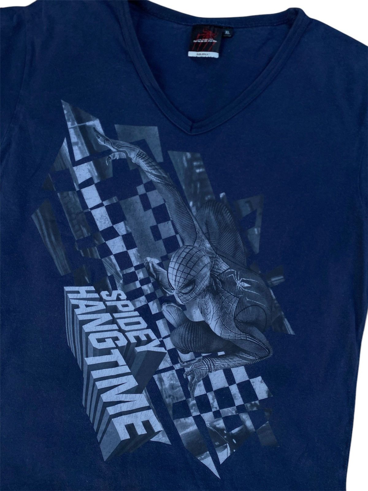Cartoon Network × Vintage Spider-Man T-Shirt Big Logo Vintage 2012 Blue Size US XL / EU 56 / 4 - 7 Thumbnail