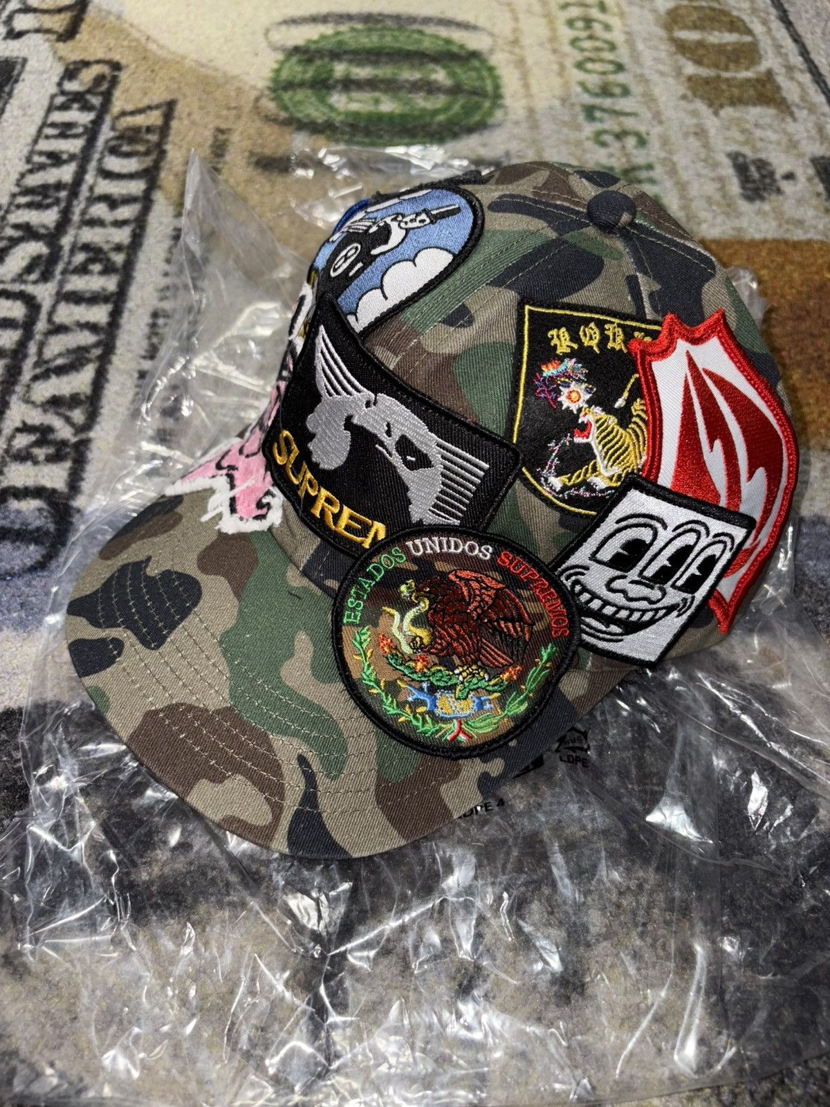 Supreme × Vintage 2012 Supreme Desert Chip Camo Camp Cap Hat