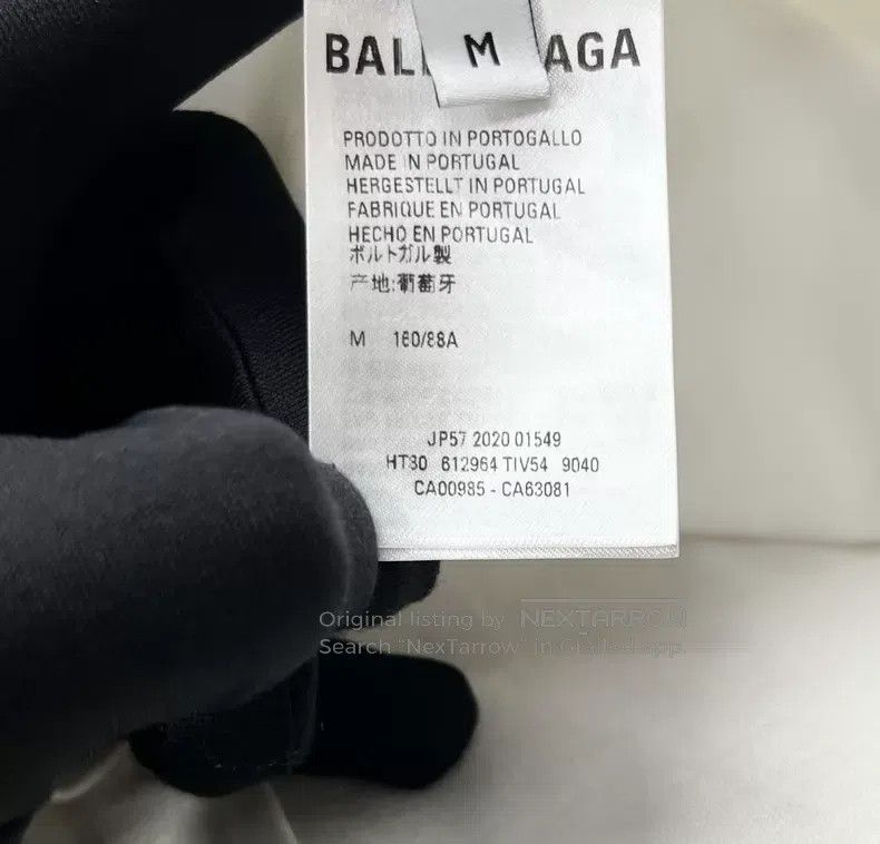 Balenciaga Balenciaga White short-sleeve with lettering logo Size US M / EU 48-50 / 2 - 3 Thumbnail
