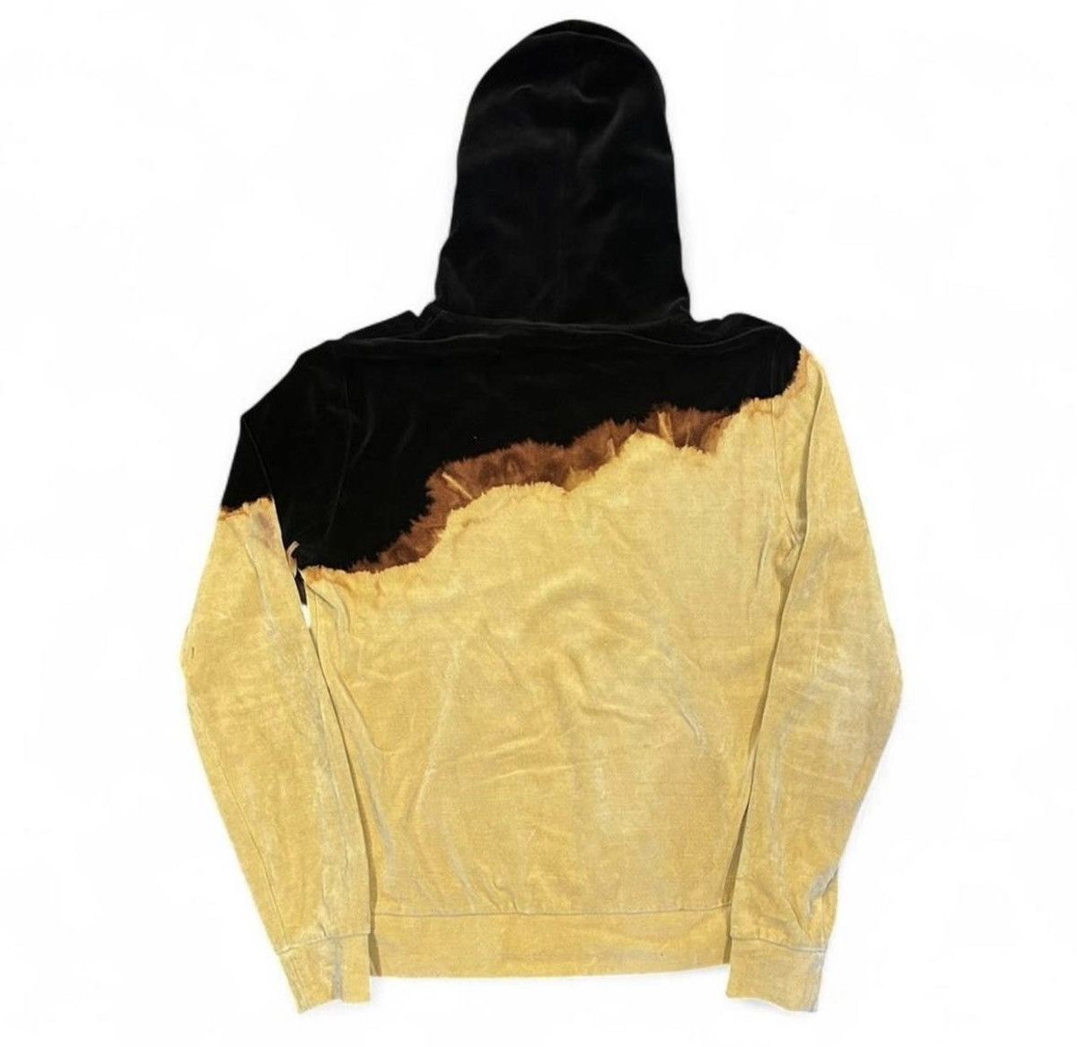 Saint Laurent Paris Saint Laurent Acid Wash Ombré Drip Dye Velvet Velour Hoodie Size US M / EU 48-50 / 2 - 2 Thumbnail