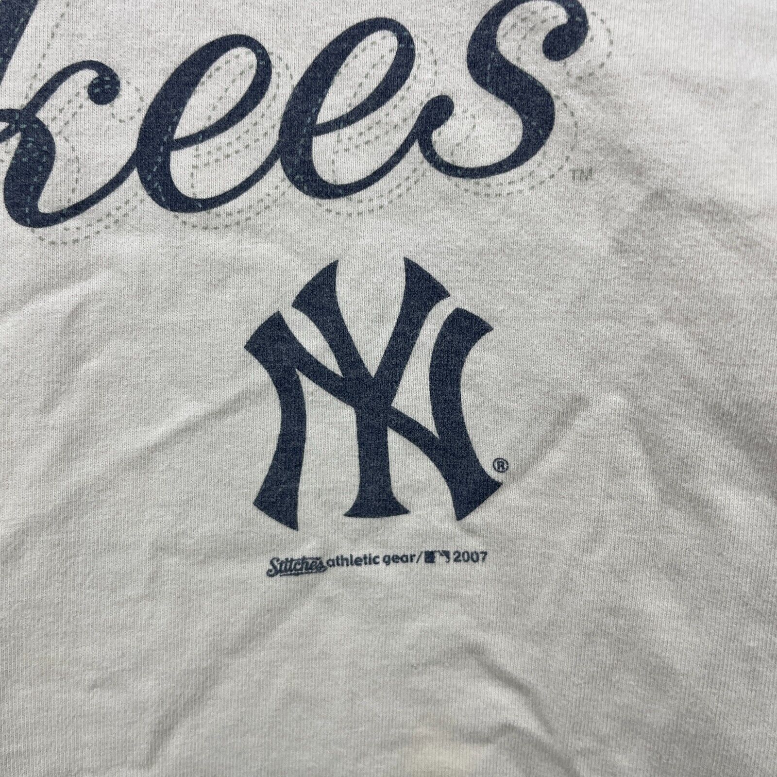 New York Yankees × Vintage Vintage New York Yankees Y2K 3/4 Sleeve T-Shirt 2XL Size US XXL / EU 58 / 5 - 4 Thumbnail
