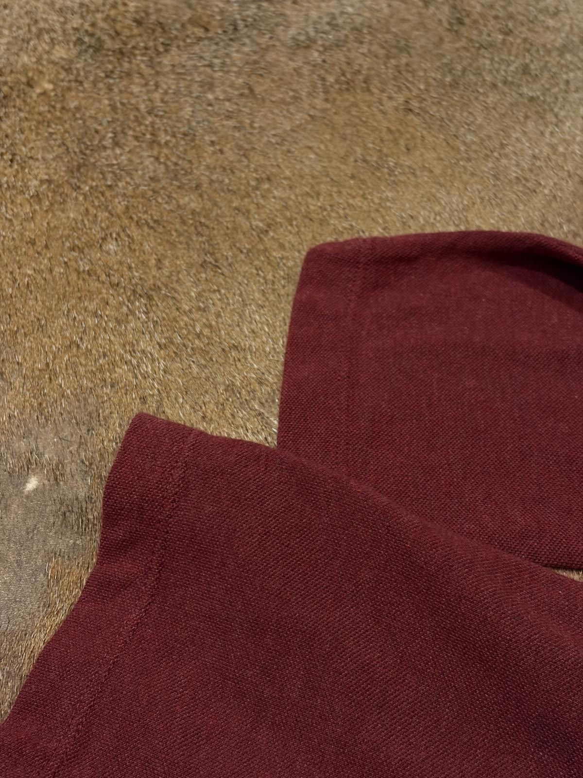 Brunello Cucinelli Brunello Cucinelli Dusty Rose Long-Sleeve Polo Size US XL / EU 56 / 4 - 4 Thumbnail