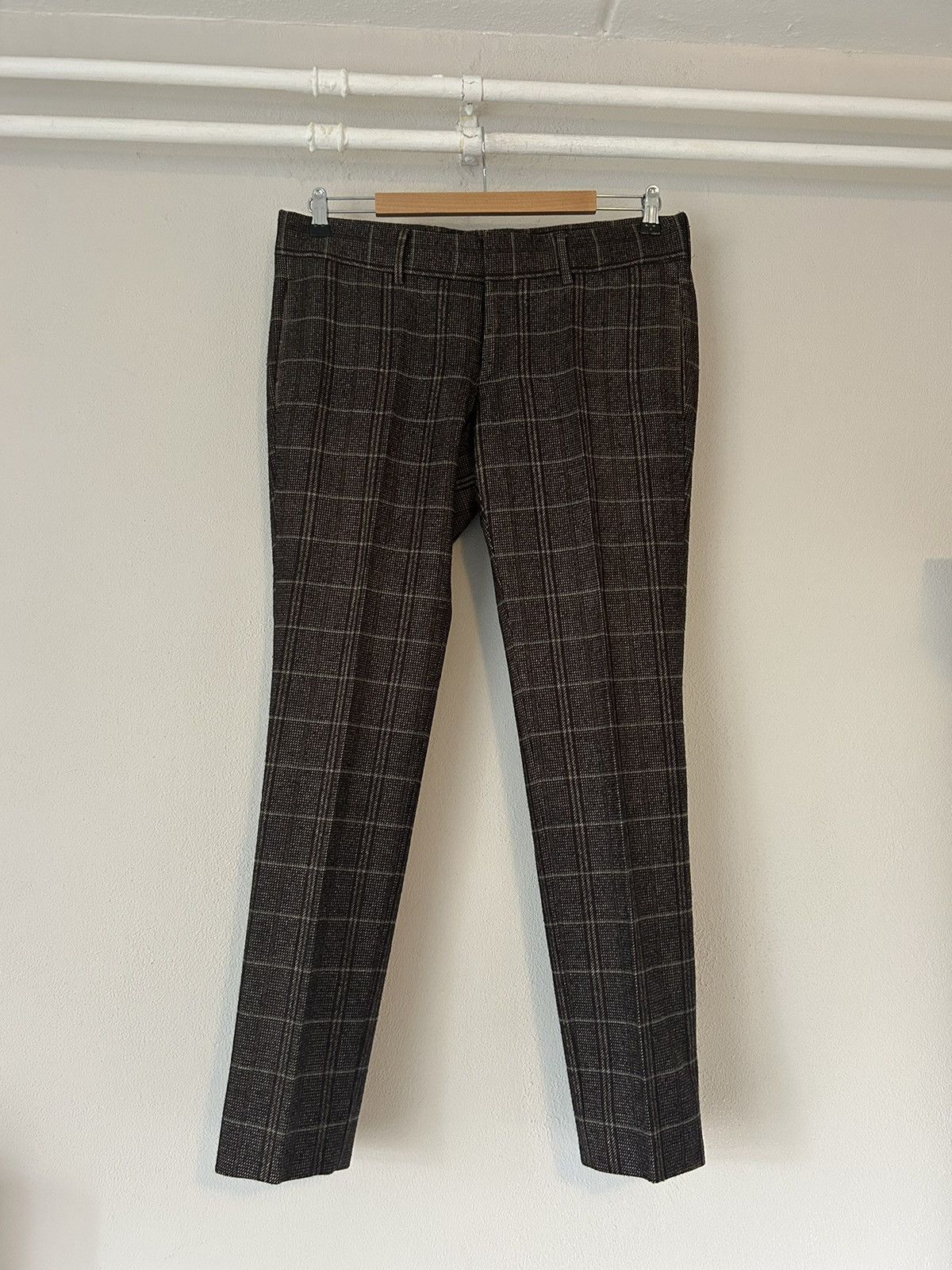 image of Gucci Silk / Wool Blend Pants in Brown, Men's (Size 34)