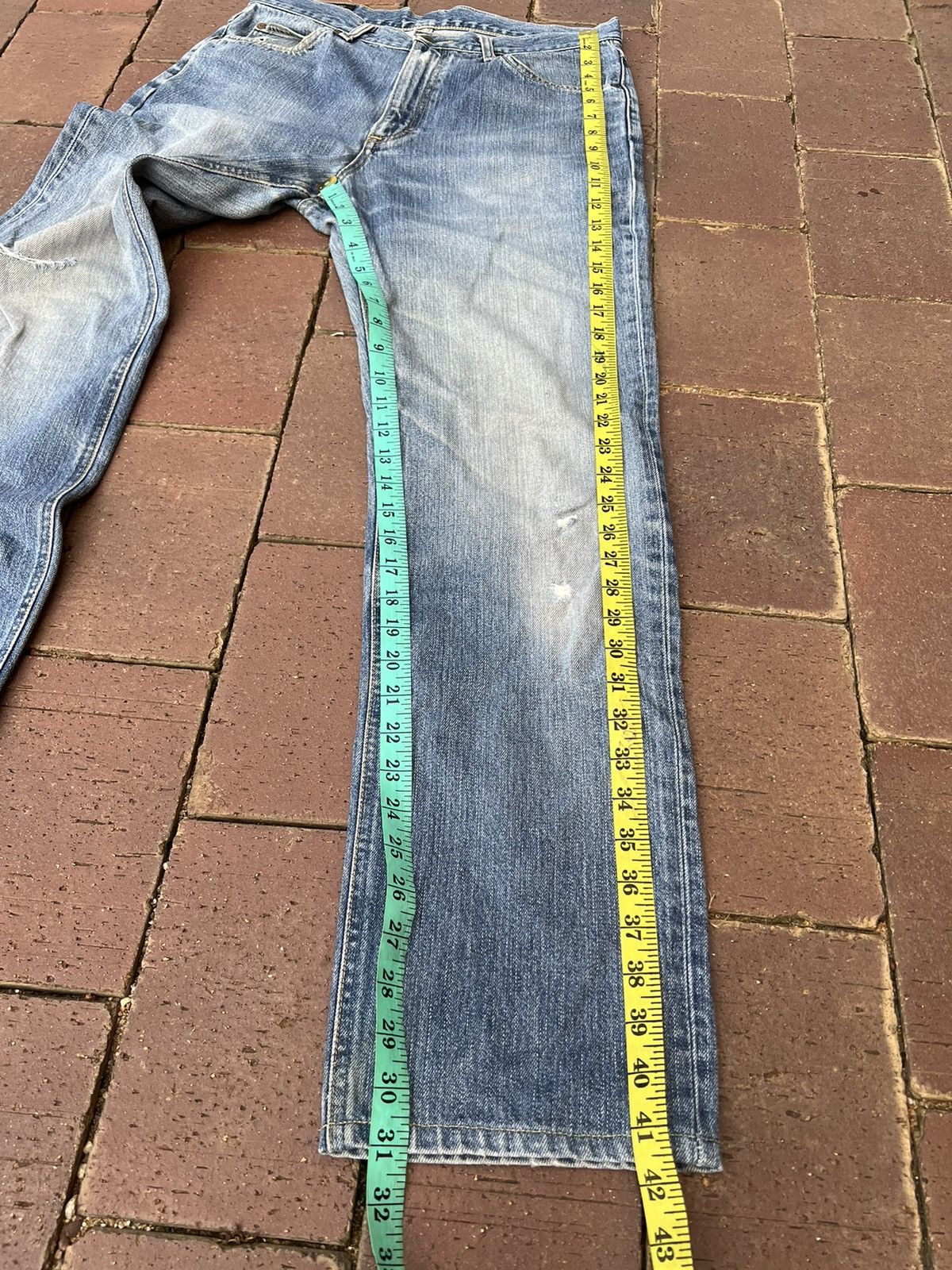 Japanese Brand × Lee VTG LEE RIDERS DISTRESSED JEANS VERY RARE Size US 31 - 14 Thumbnail