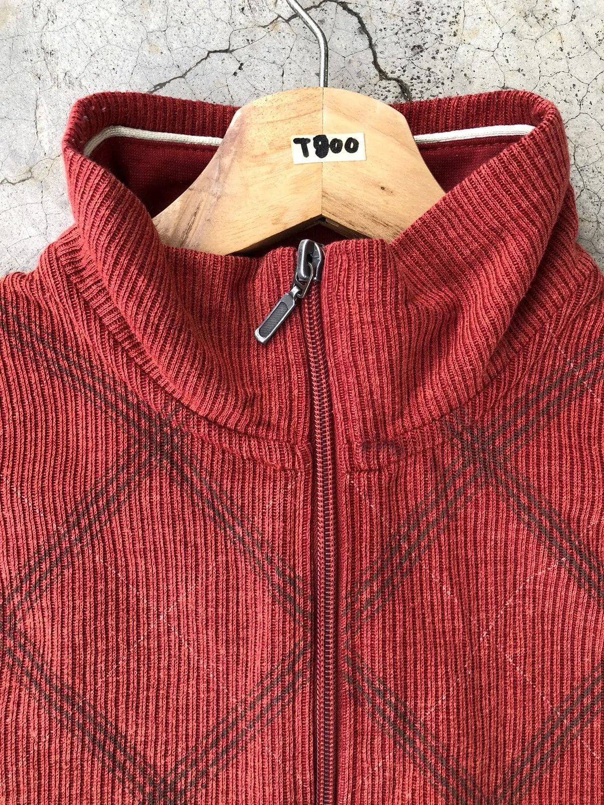 Beauty Beast × Designer × Japanese Brand Cardigan Ziper Sweater Jacket Checked Design Size US L / EU 52-54 / 3 - 7 Thumbnail