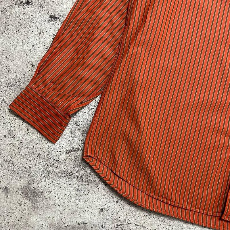 Paul & Shark × Vintage Paul Shark Yachting Striped Terracotta Shirt Size 2XL Size US XXL / EU 58 / 5 - 2 Thumbnail