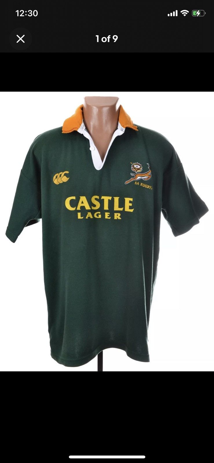 Canterbury of New Zealand × Vintage Vintage South Africa Rugby Castle Lager Canterbury Size US L / EU 52-54 / 3 - 1 Thumbnail