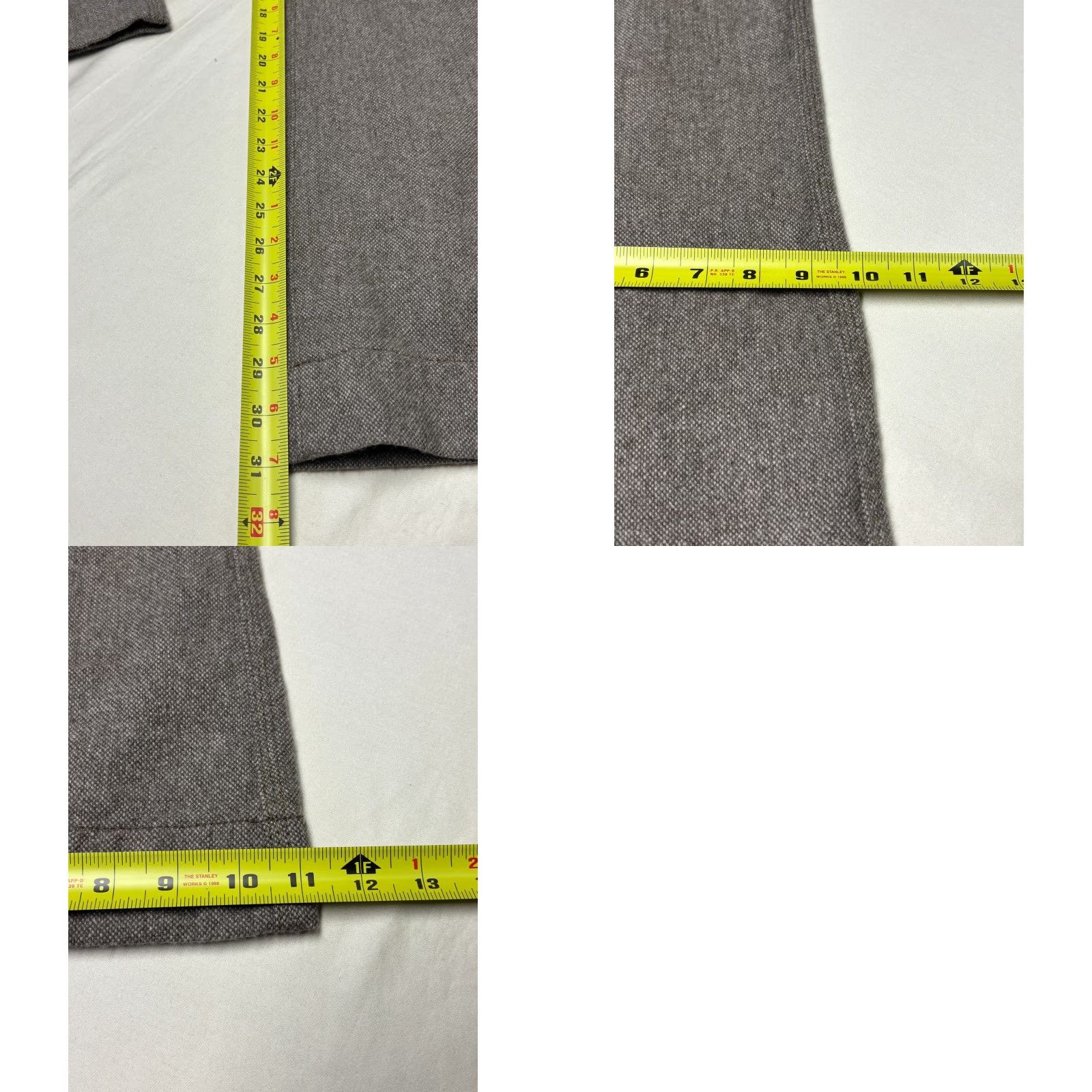 Banana Republic Banana Republic Wool Herringbone Wide Leg Trousers Brown 32 Inseam 31.5 Dress Pants Women's Winter Fall Holiday 2005 Vintage-Inspired Wide-Leg Size 24" / US 00 / IT 34 - 9 Thumbnail