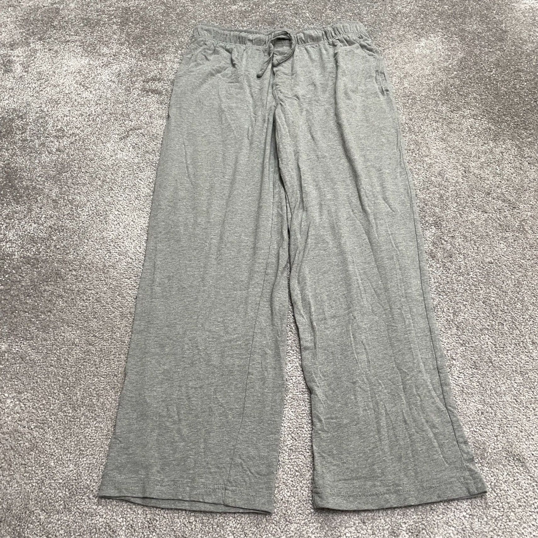 Fruit Of The Loom Fruit of the Loom Pants Men M Gray Lounge Straight Leg Elastic 32x29 Casual Activewear Size US 31 - 2 Thumbnail