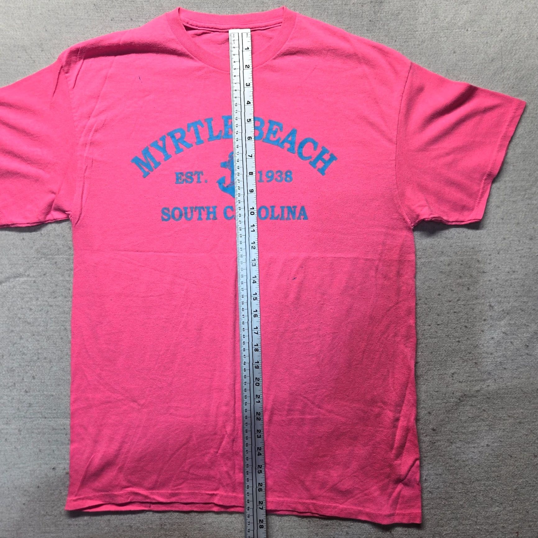 Vintage PINK T-SHIRT Myrtle Beach South Carolina Adult Men's Size L Size US L / EU 52-54 / 3 - 5 Thumbnail