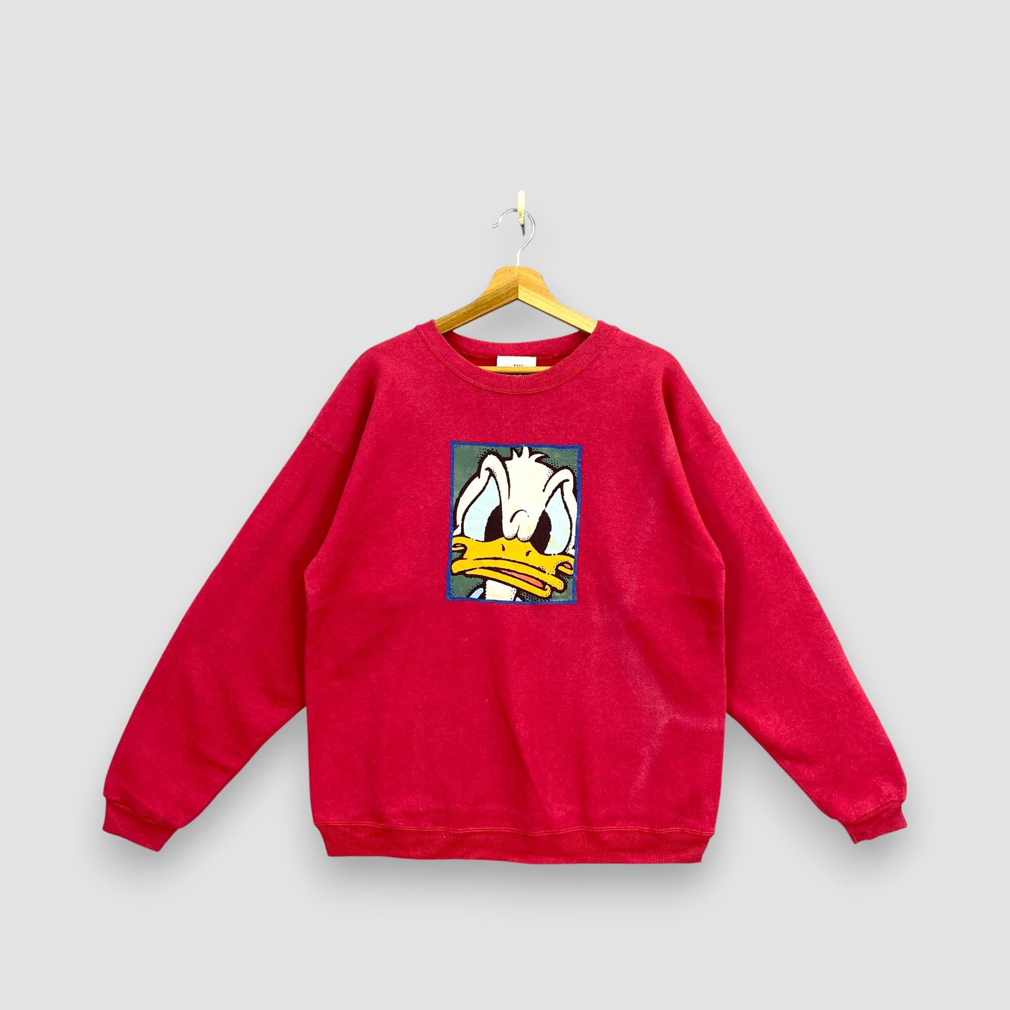 Disney Vintage 90s Disney Donald Duck Sweatshirt Pullover Jumper Size US M / EU 48-50 / 2 - 1 Thumbnail