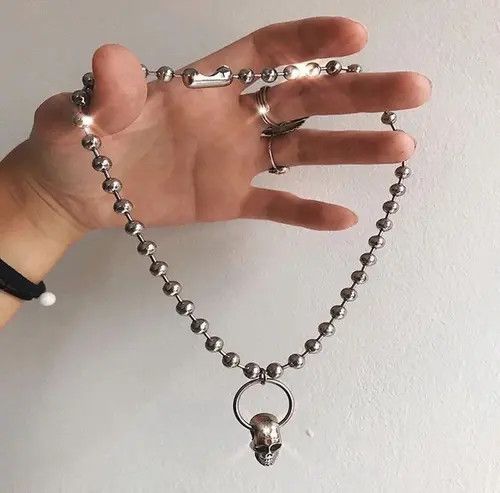 Japanese Brand Skull Ghost Head Metal Chain Pants Size ONE SIZE - 3 Thumbnail