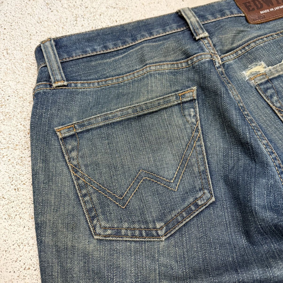 Edwin Vintage Edwin 402 Original Hem Chainstitch Denim Pant Size US 29 - 13 Thumbnail
