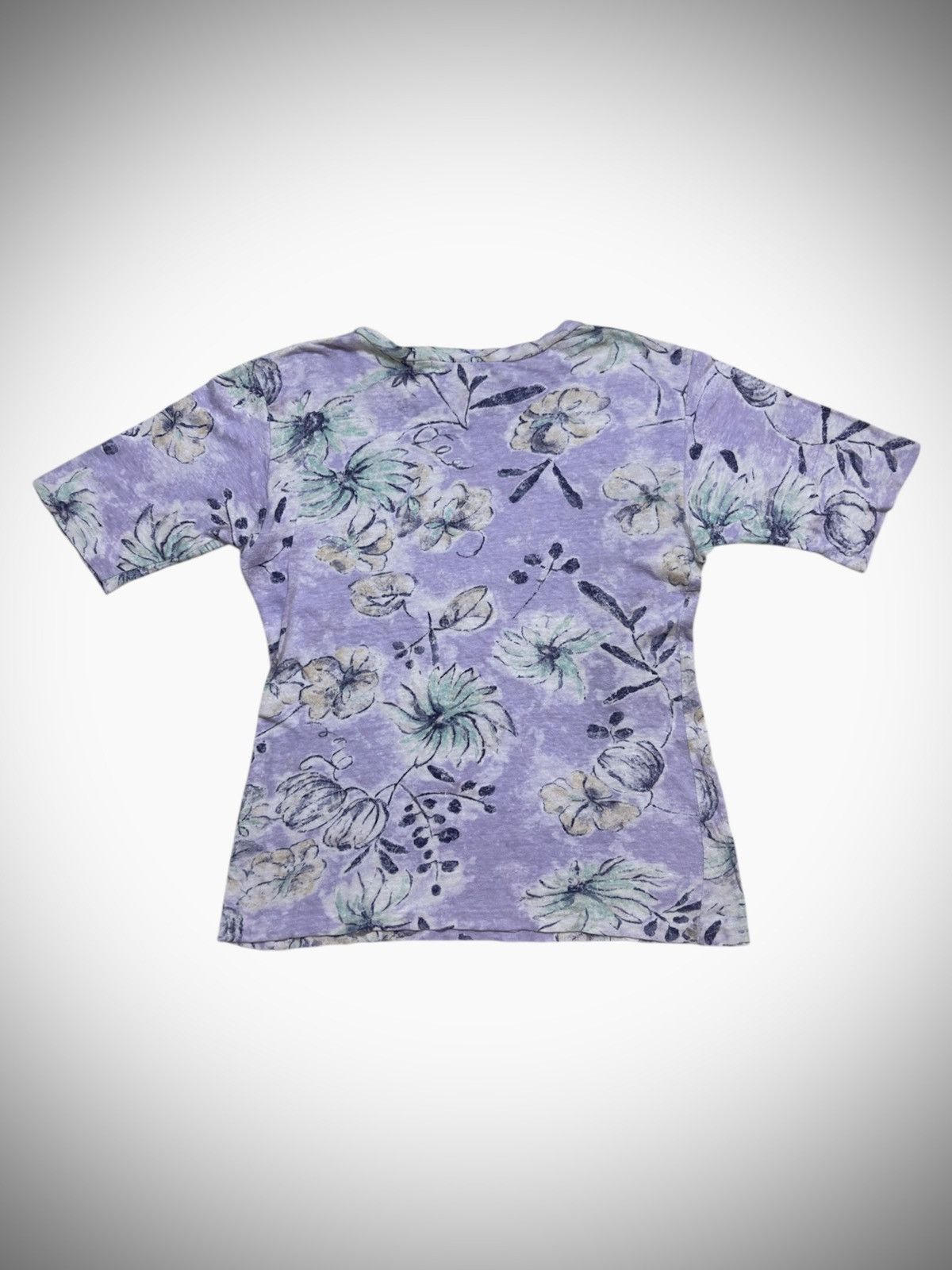 45rpm Vintage 45rpm - Floral Motif Single Stitch T-Shirt Size S / US 4 / IT 40 - 6 Thumbnail