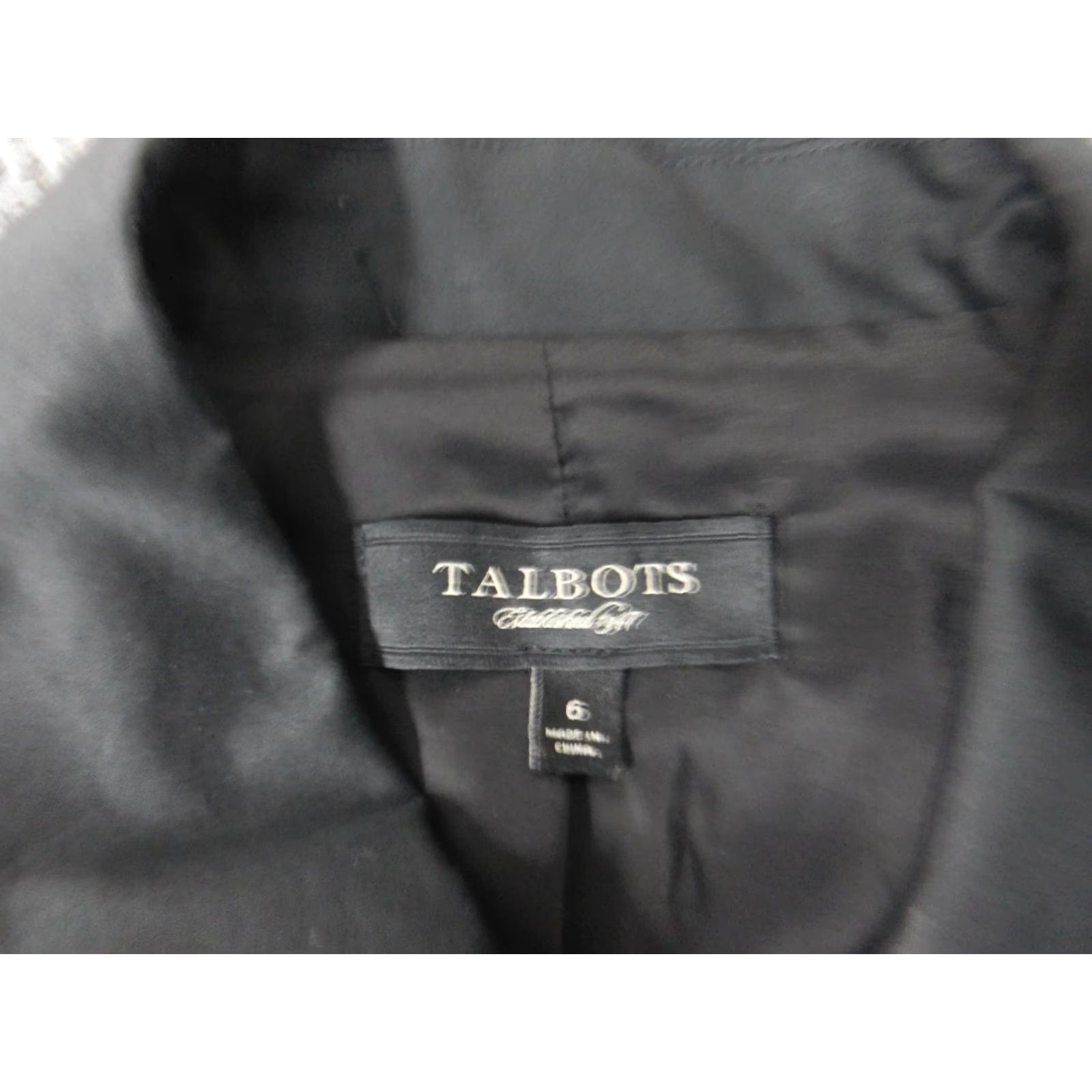 Talbots Talbots Blazer 6 Black Womens Snap Casual Stretch Size M / US 6-8 / IT 42-44 - 5 Thumbnail
