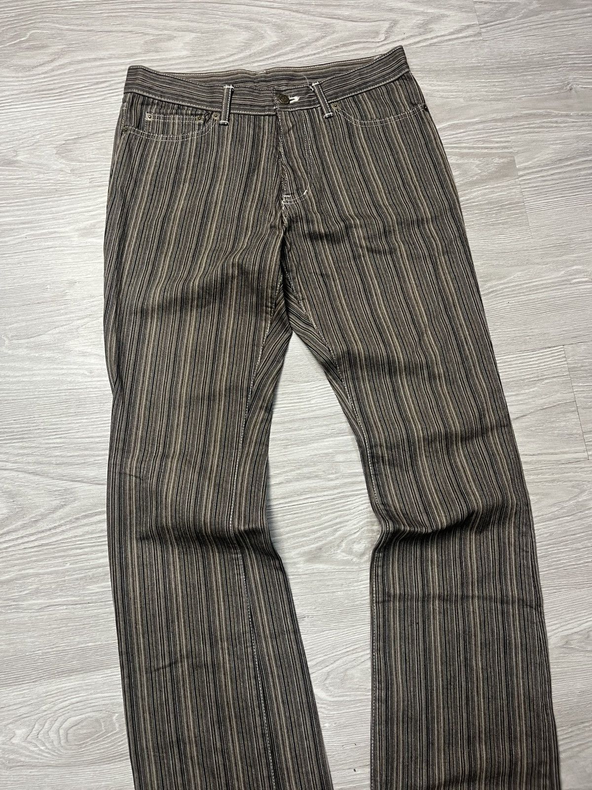 Tornado Mart Tornado Mart Pinstripe Bootcut Jeans ifsixwasnine style Size US 31 - 3 Thumbnail