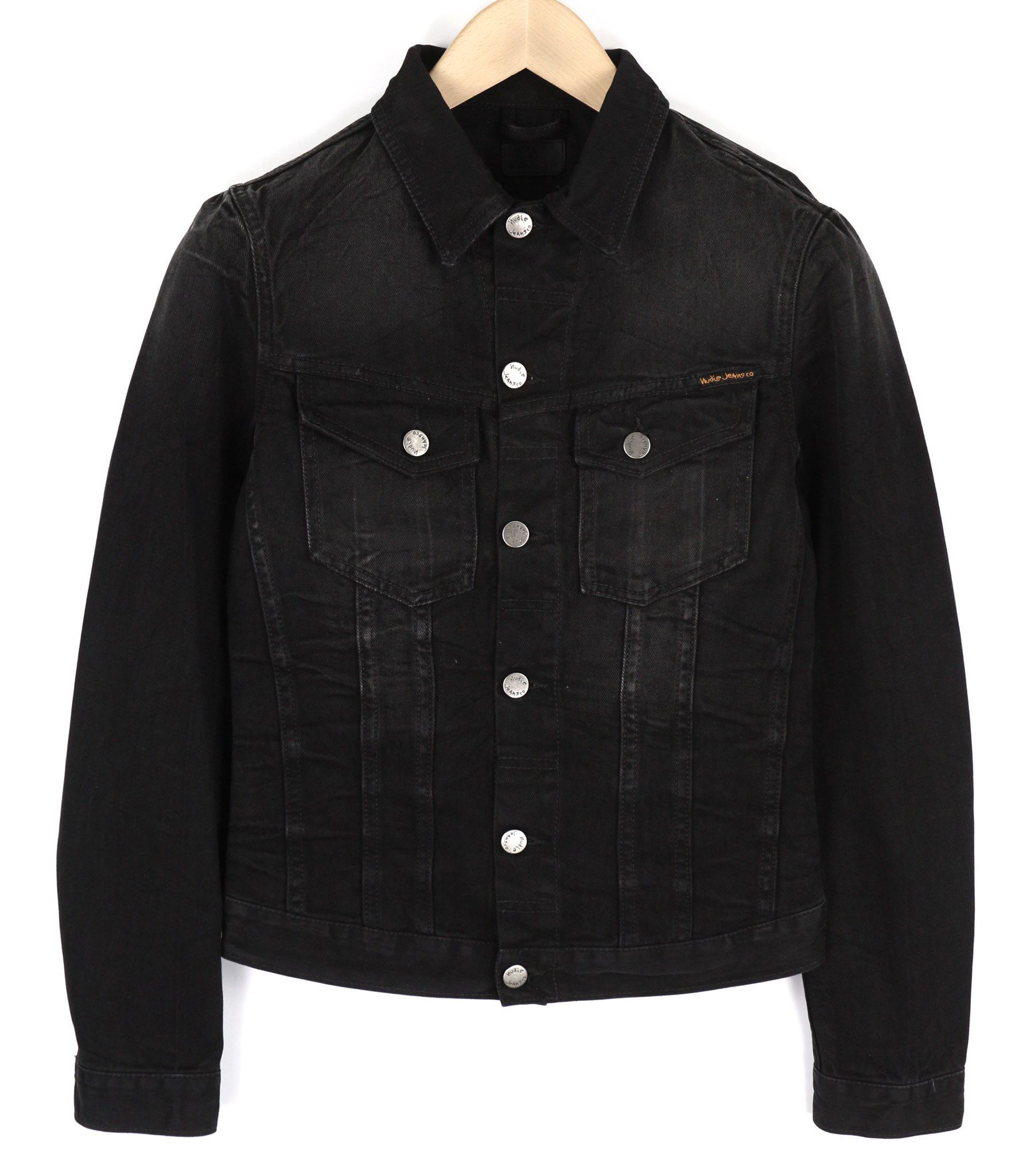 Nudie Jeans BILLY XS Dark Shist Denim Jacket 81055 Size US XS / EU 42 / 0 - 1 Thumbnail