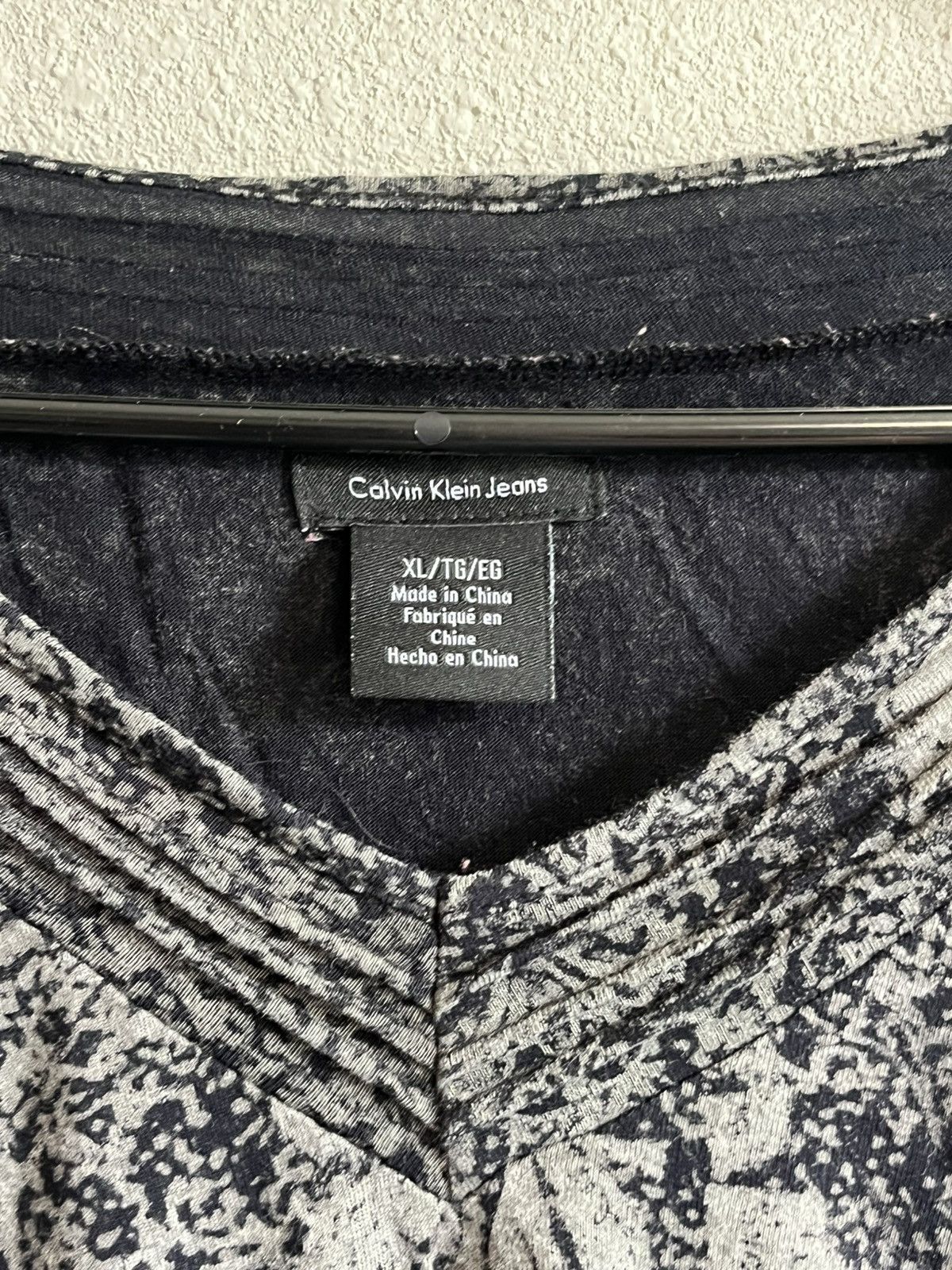 Calvin Klein × Vintage Vintage Calvin Klein Jeans Crushed Velvet Long Sleeve Blouse Size XL / US 12-14 / IT 48-50 - 3 Thumbnail