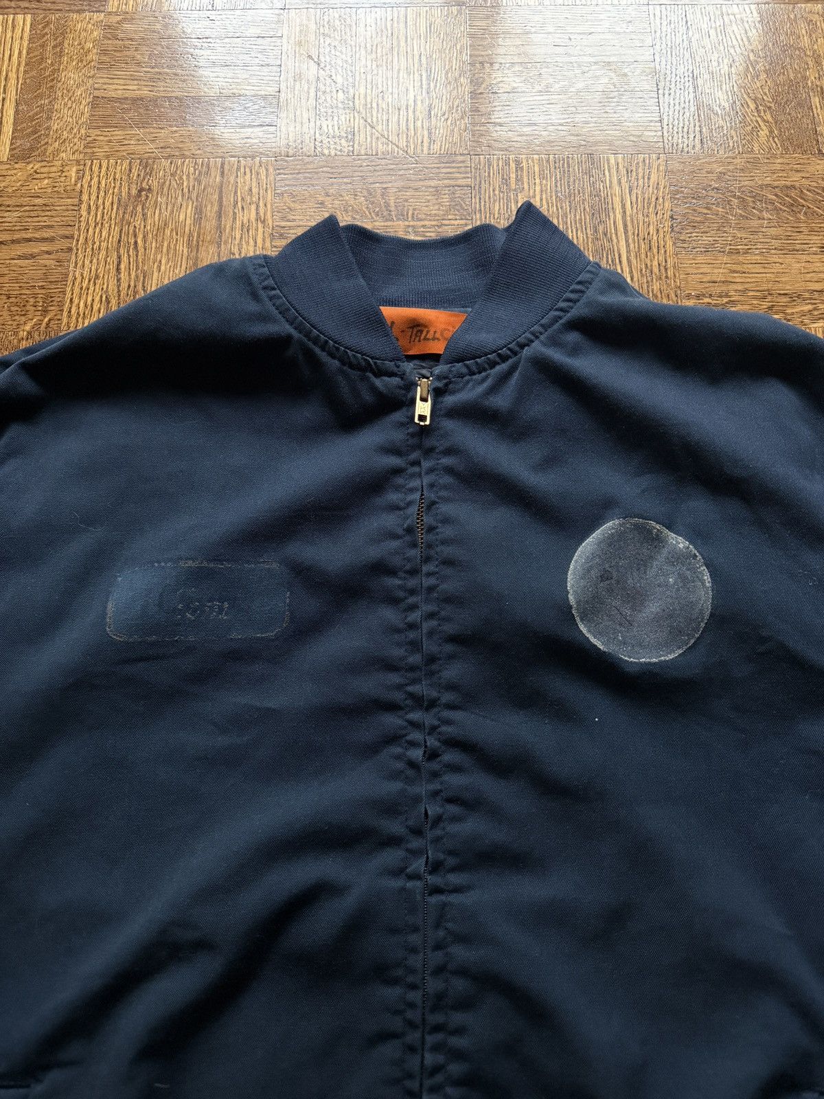 Vintage Vintage Cintas Distressed Workwear Bomber Jacket Size US L / EU 52-54 / 3 - 3 Thumbnail