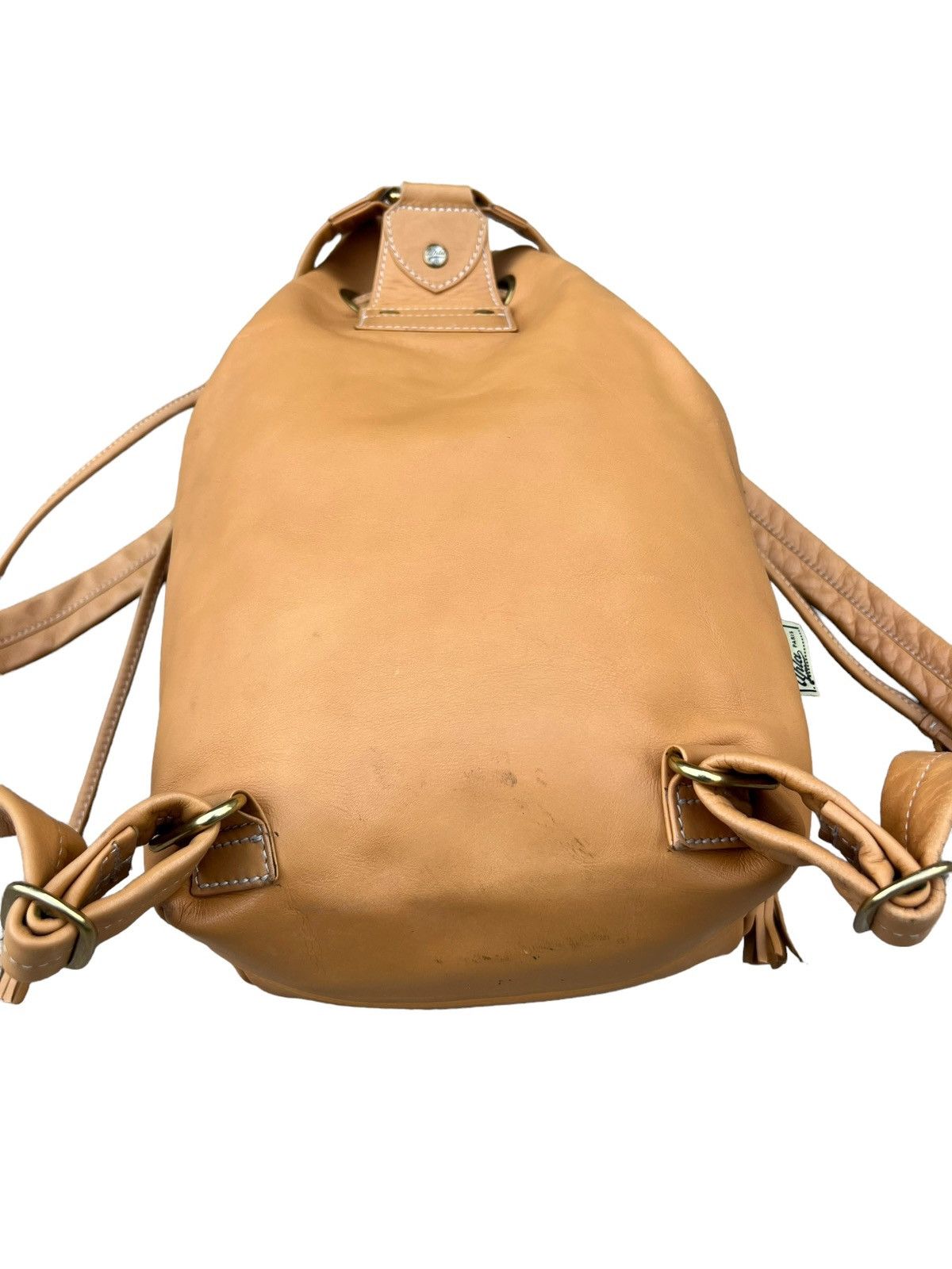 Leather Vintage Upla Paris Leather Backpack Bag Size ONE SIZE - 12 Thumbnail