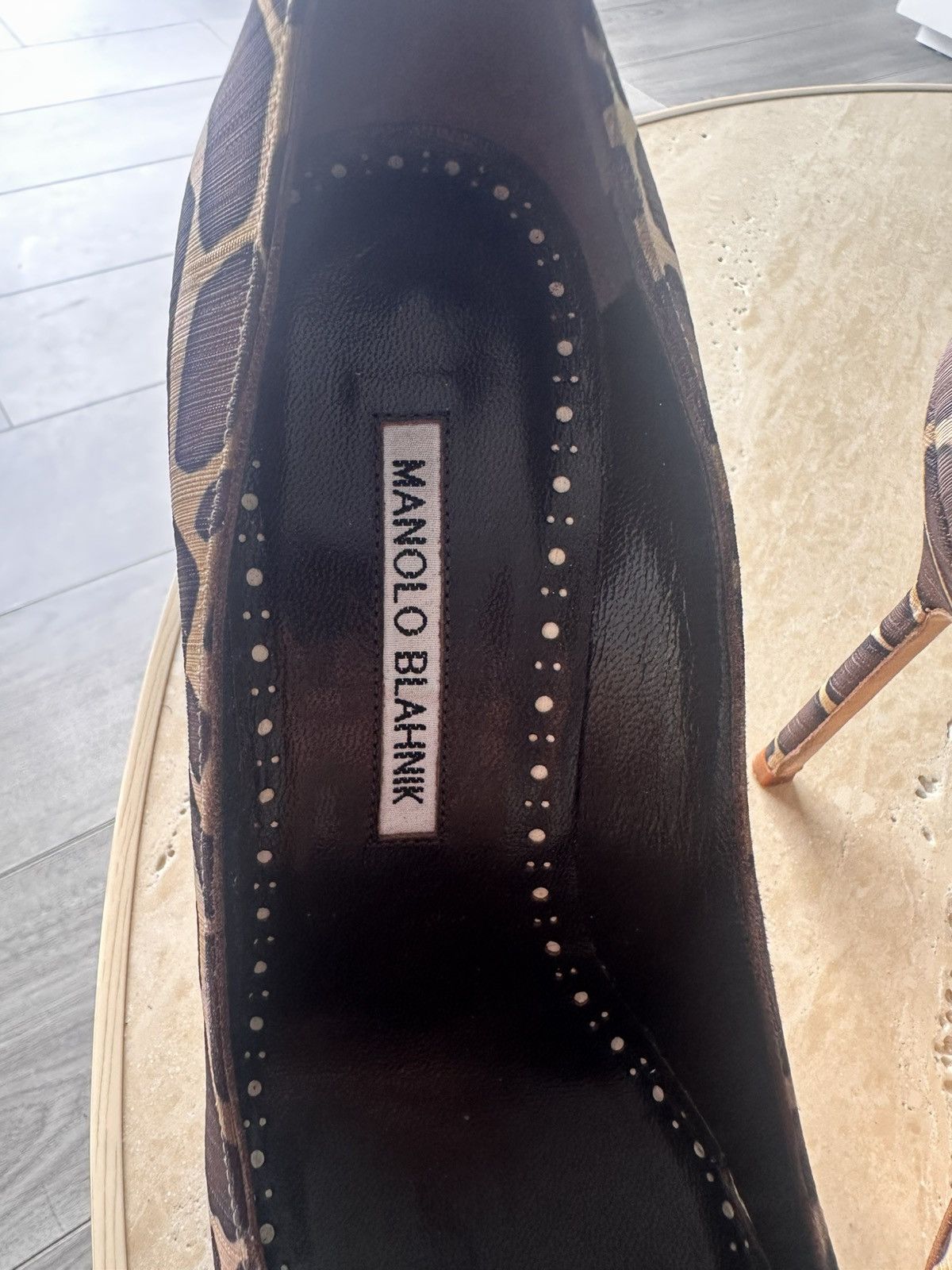 Manolo Blahnik Manolo Blahnik Giraffe print stilleto pumps Size US 8 / IT 38 - 2 Thumbnail