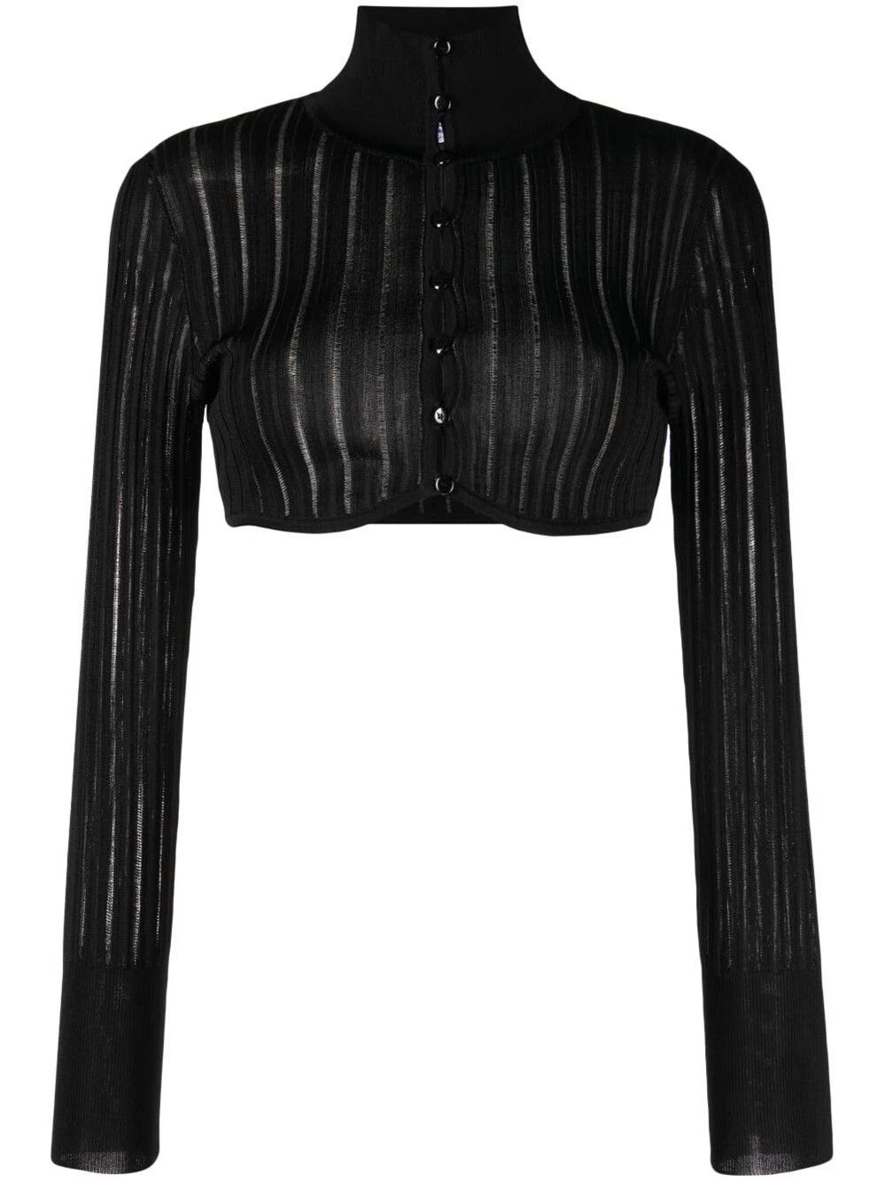Alaia `Crinoline` Cardigan Size L / US 10 / IT 46 - 1 Thumbnail