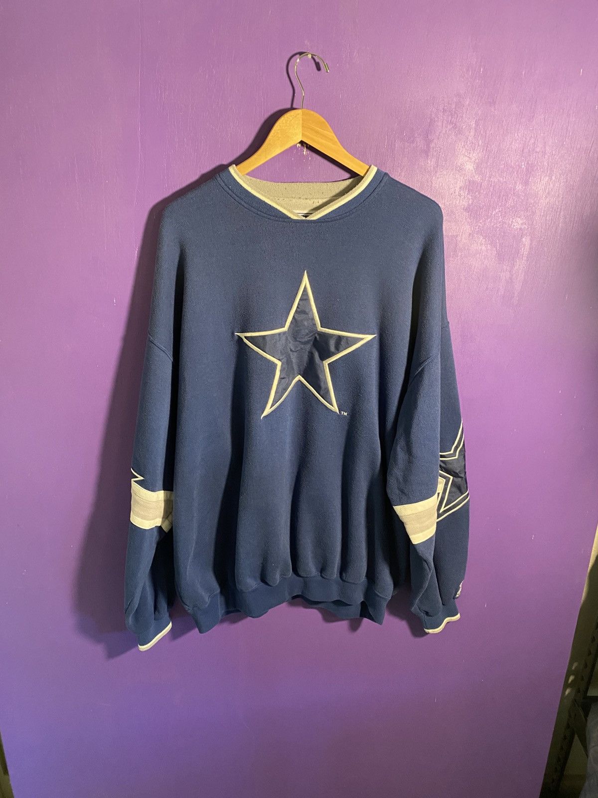 Starter Vintage 90s Starter Dallas cowboys big star crewneck Size US XXL / EU 58 / 5 - 1 Thumbnail