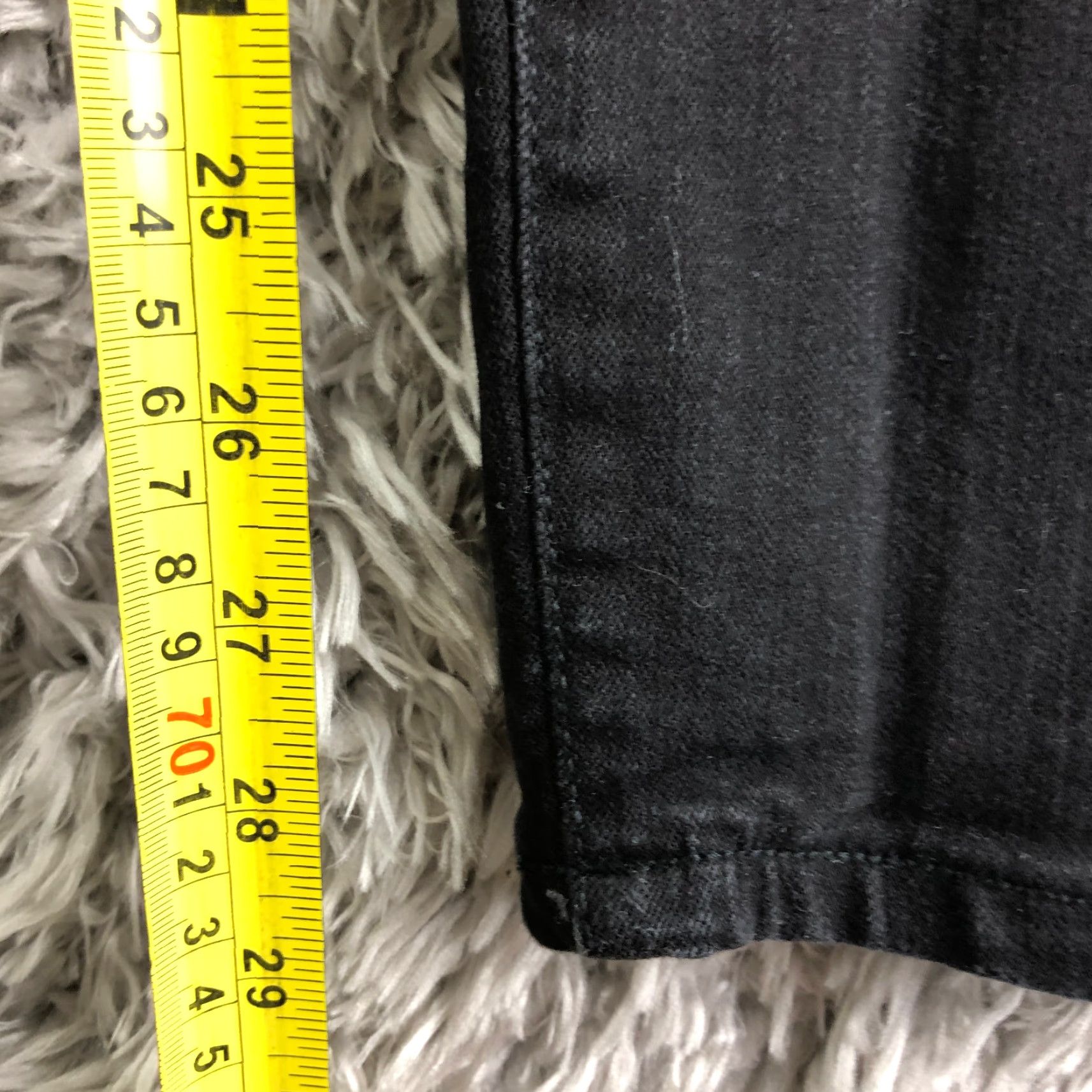 Vintage Maurices Womens Size L Long Mid Rise Skinny Dark Wash Black Denim Jeans Size 36" / US 14 / IT 50 - 3 Thumbnail