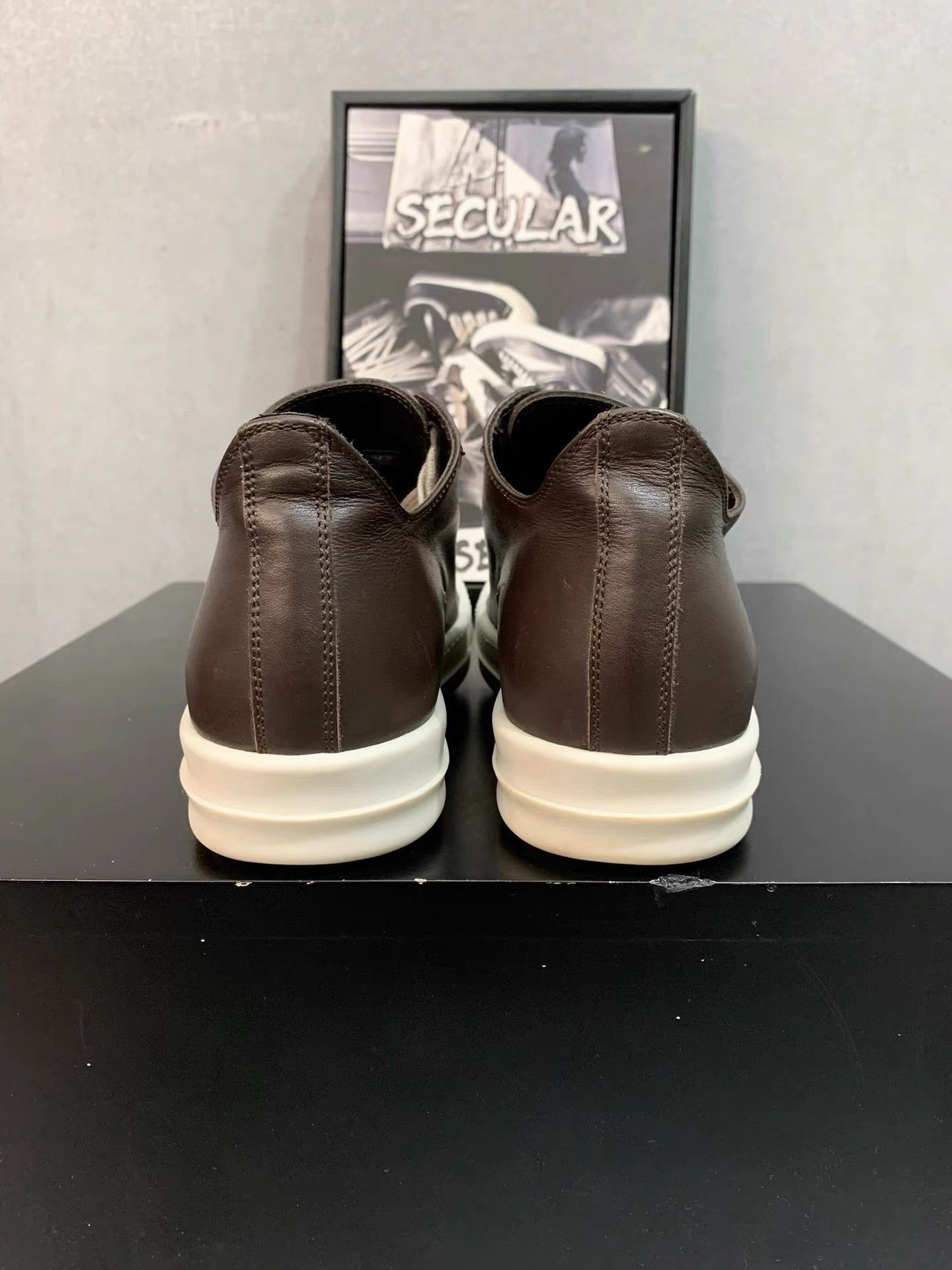 Rick Owens Rick Owens Main Line Leather Sneakers K34 Size US 5 / IT 35 - 7 Thumbnail