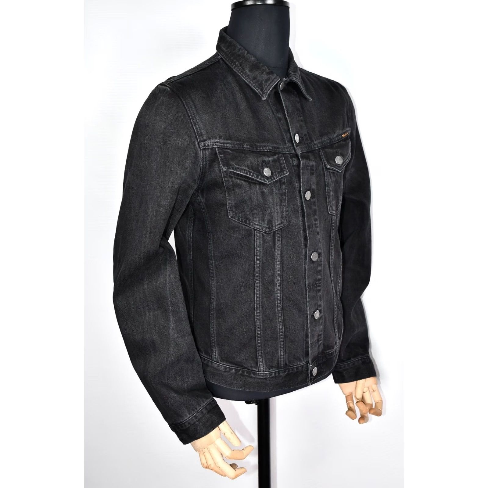 Nudie Jeans Nudie Jeans Billy Black Rinsed Denim Jacket XL Men Size US 36 / EU 52 - 3 Thumbnail