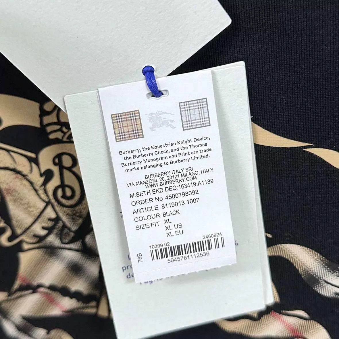 Burberry Burberry Gradient Horseferry Logo T-shirt XL Size US XL / EU 56 / 4 - 6 Thumbnail