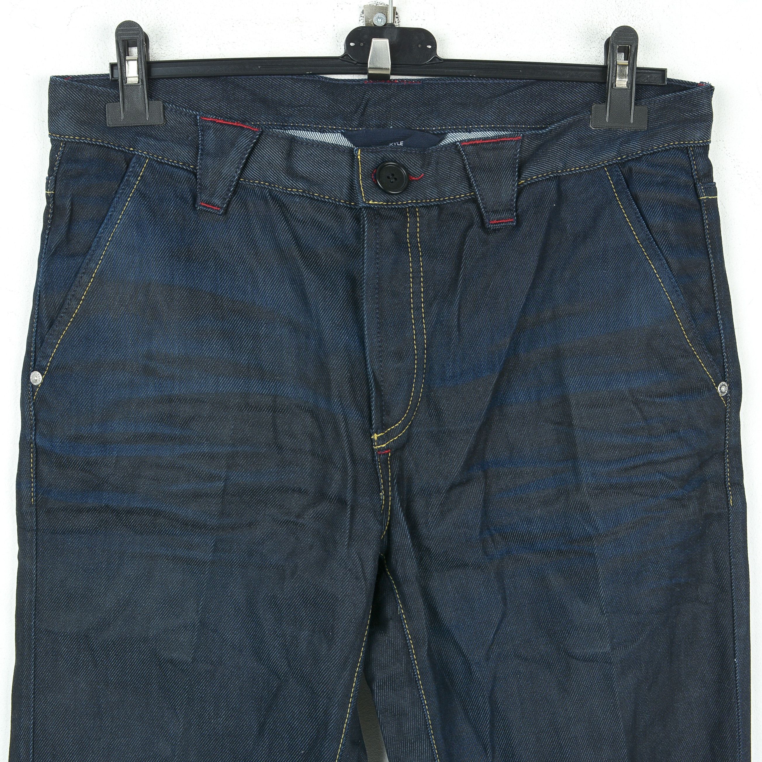 Gant Kyle Indigo Dyed W34 L34 Jeans Denim Trousers Pants Unwash Size US 34 / EU 50 - 2 Thumbnail