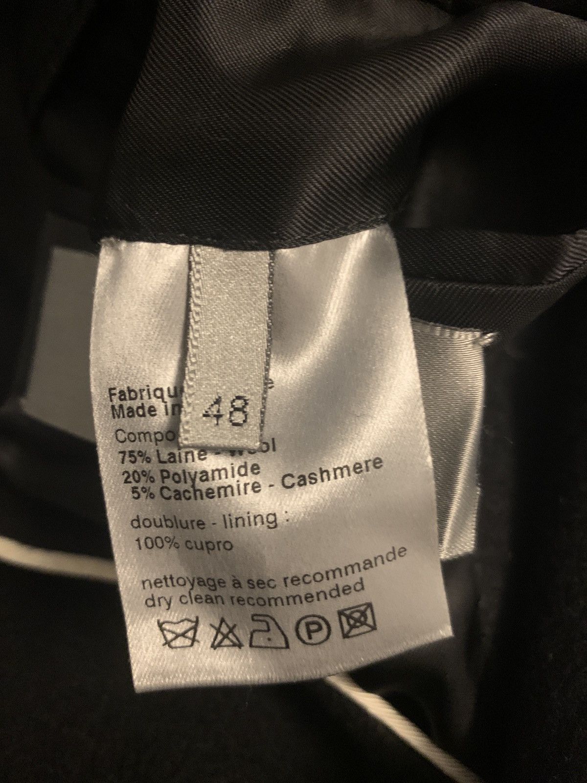 Dior Black jacket with piping Size 48S - 8 Thumbnail