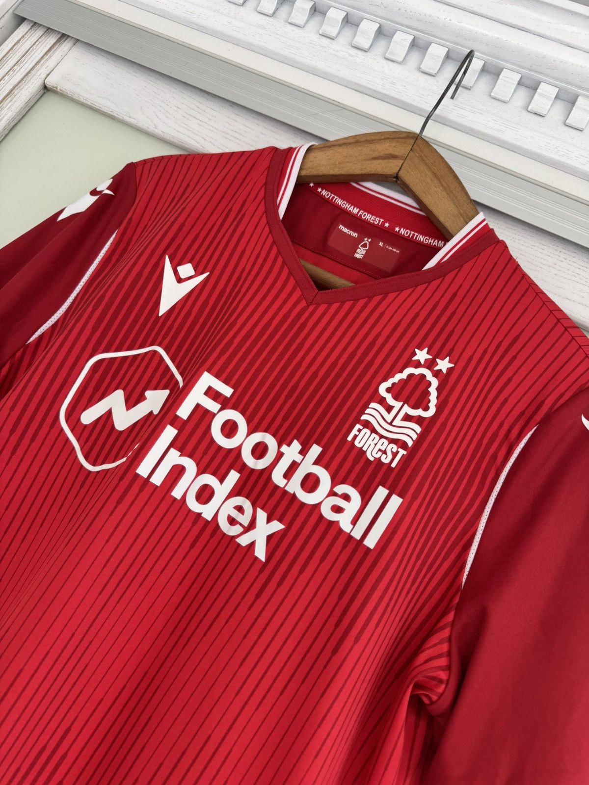 Macron Nottingham Forest 2019-2020 Home Soccer Jersey Football Kit Size US XL / EU 56 / 4 - 6 Thumbnail