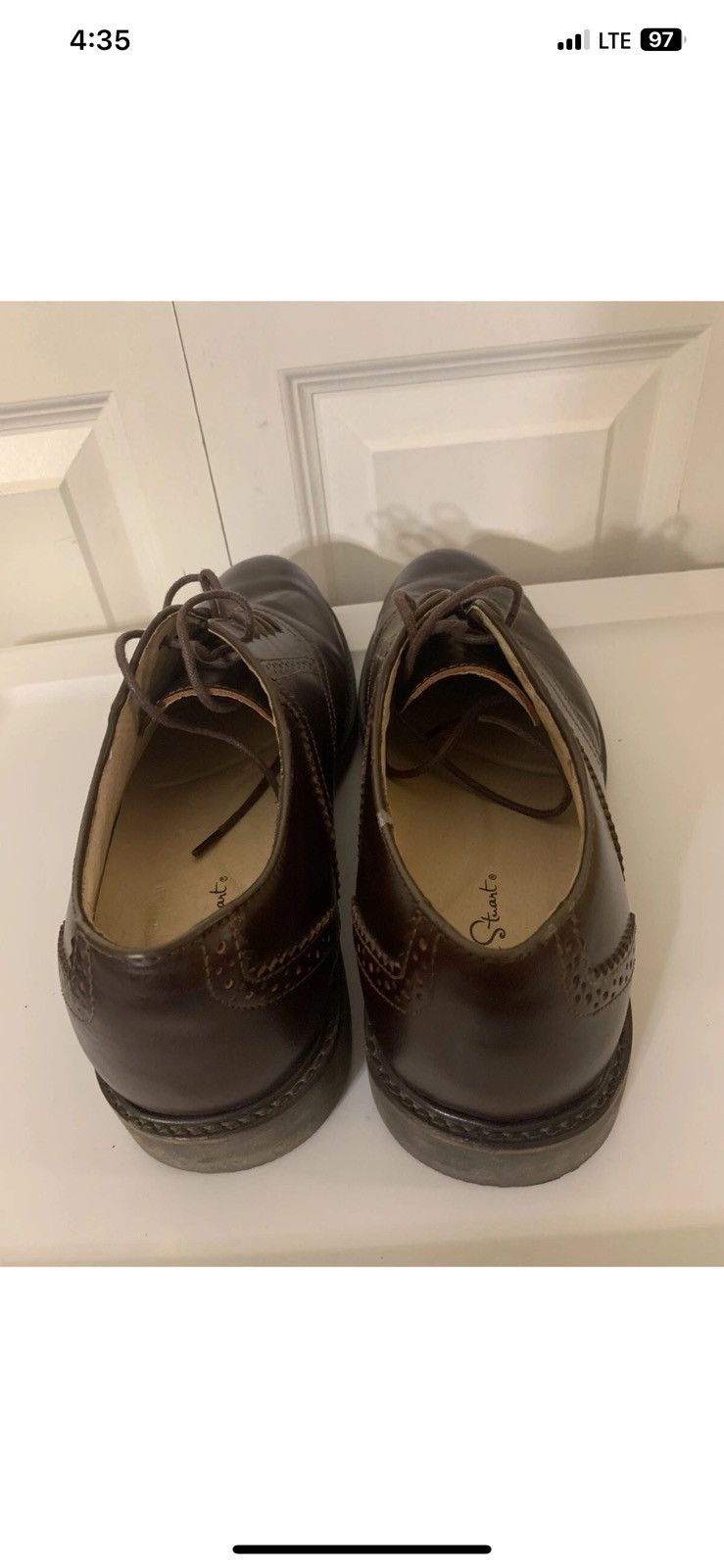 Other Thad Stuart mens sz 11 leather shoes oxfords Size US 11 / EU 44 - 6 Thumbnail