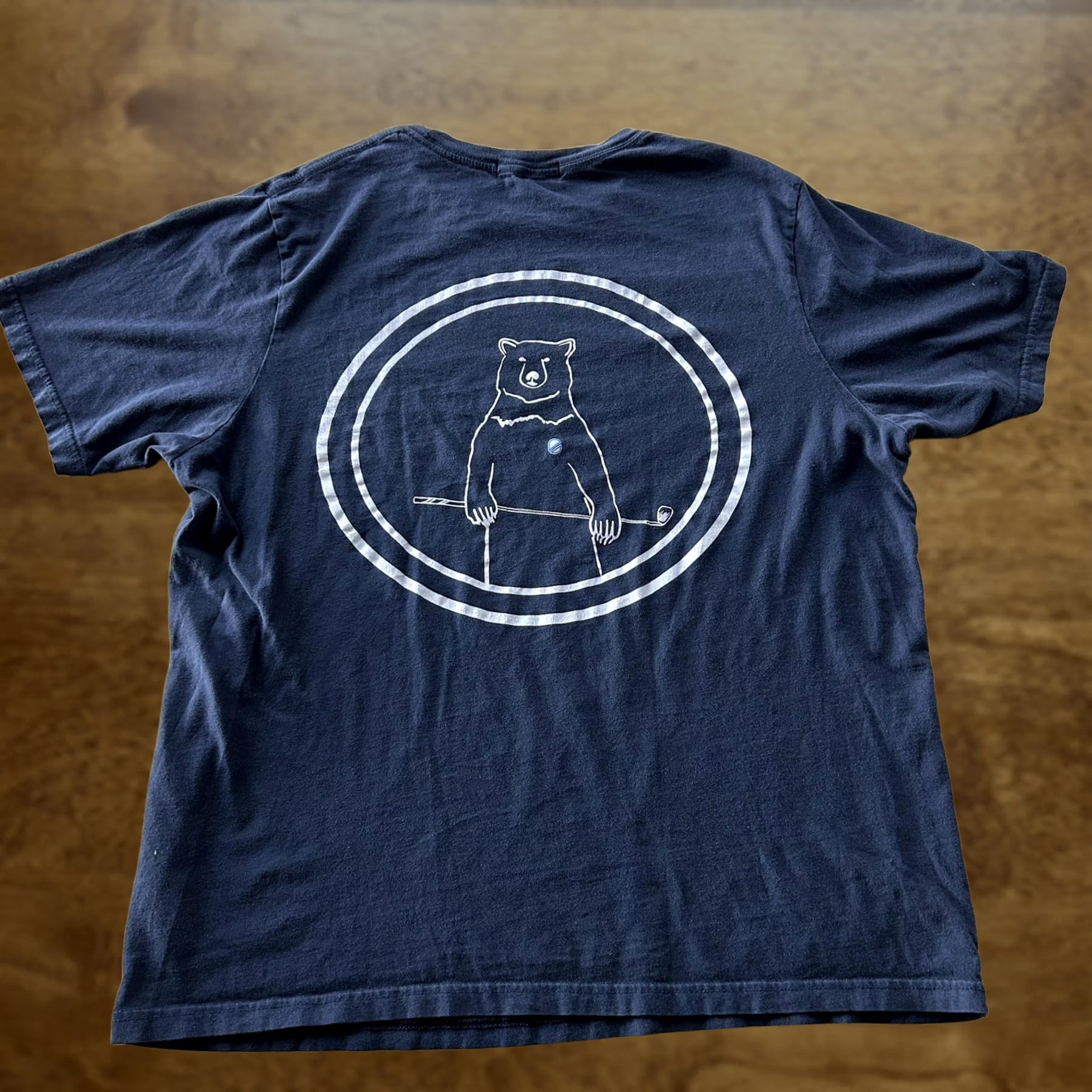 Vintage Extracurricular Chicago Bear Golf Shirt Mens XL Blue Graphic Tee T-Shirt Size US XL / EU 56 / 4 - 1 Thumbnail