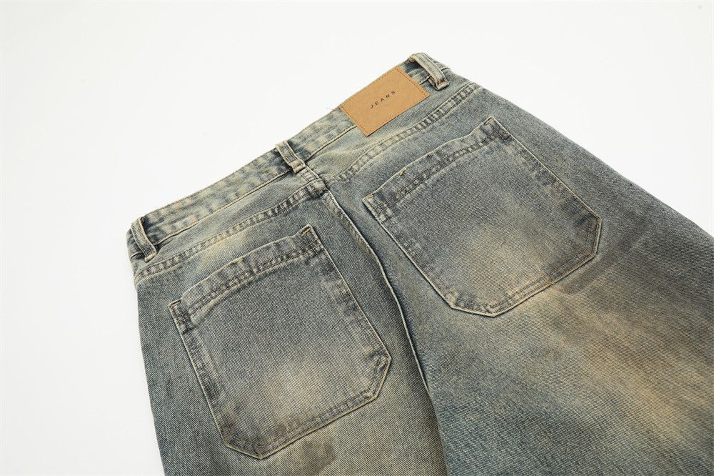 Japanese Brand × Jean Men's heavy washed distressed punk ripped jeans Size US 32 / EU 48 - 7 Thumbnail